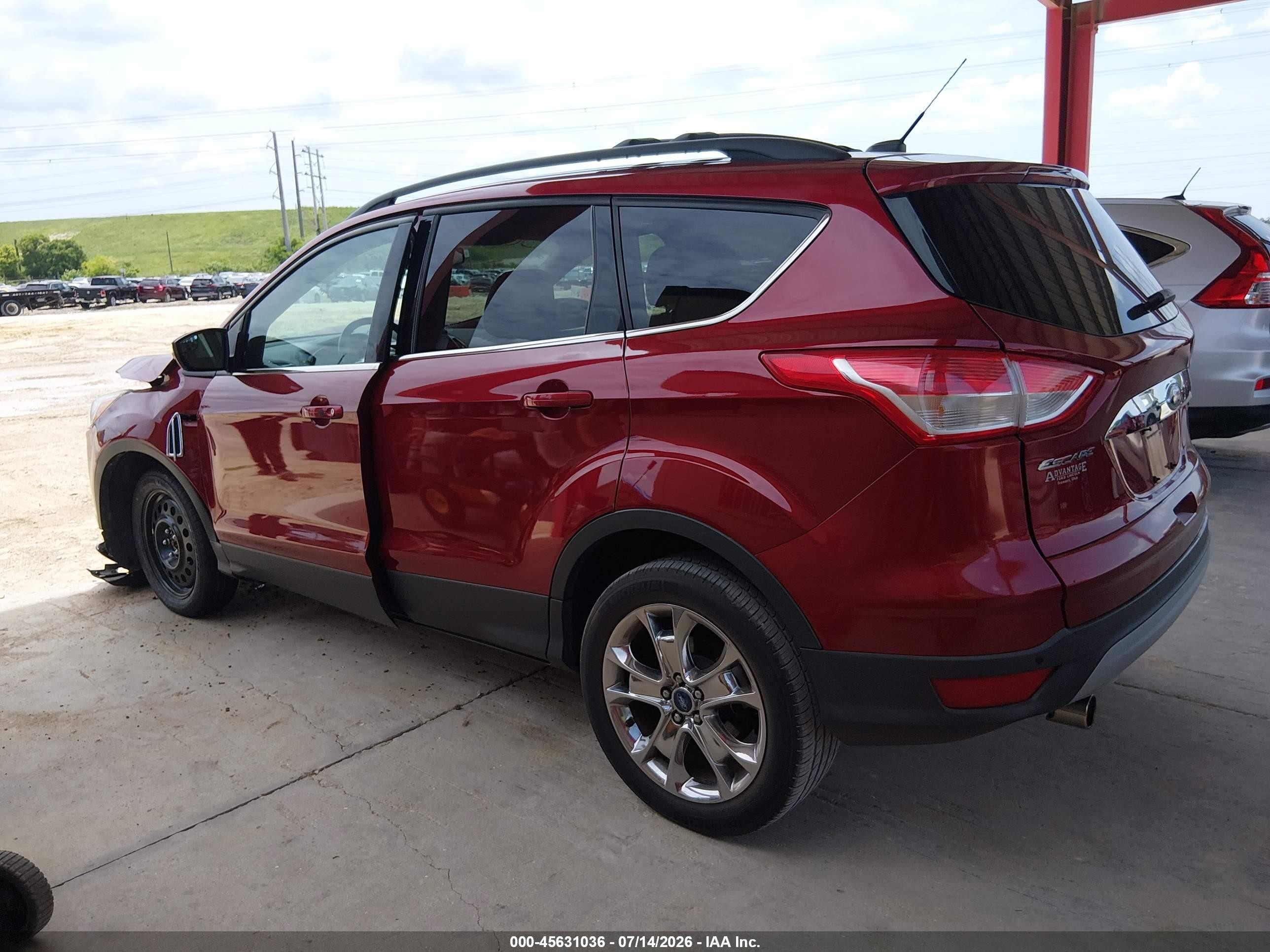 2013 Ford Escape Sel Red vin: 1FMCU0HX9DUB80916