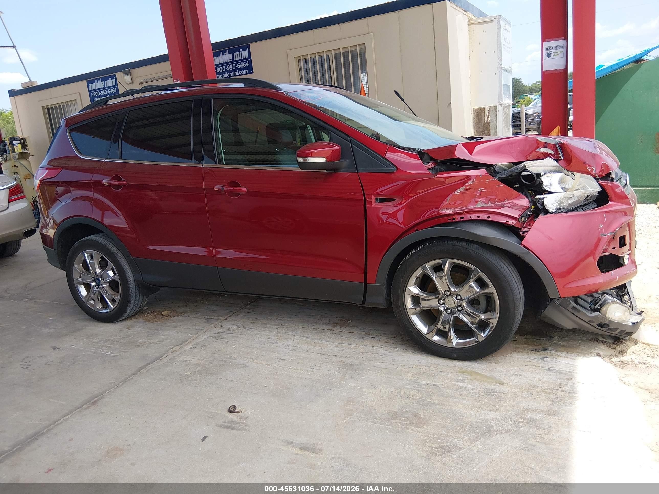 2013 Ford Escape Sel Red vin: 1FMCU0HX9DUB80916
