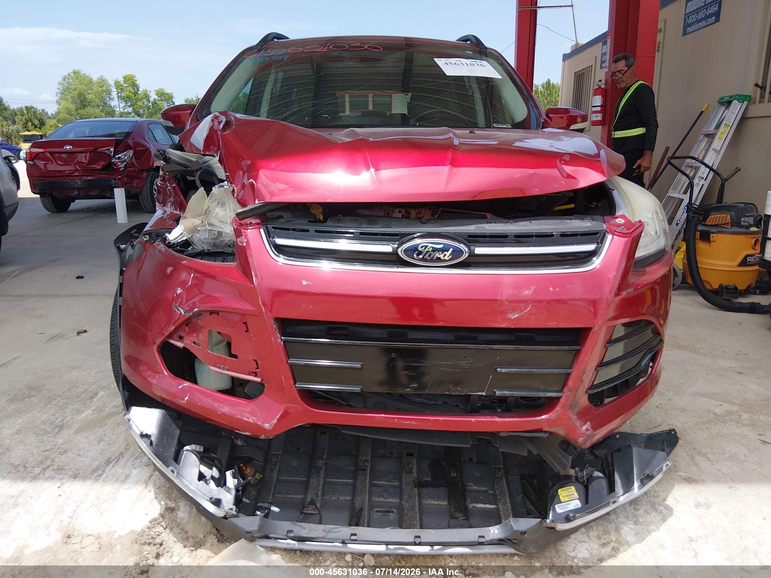 2013 Ford Escape Sel Red vin: 1FMCU0HX9DUB80916