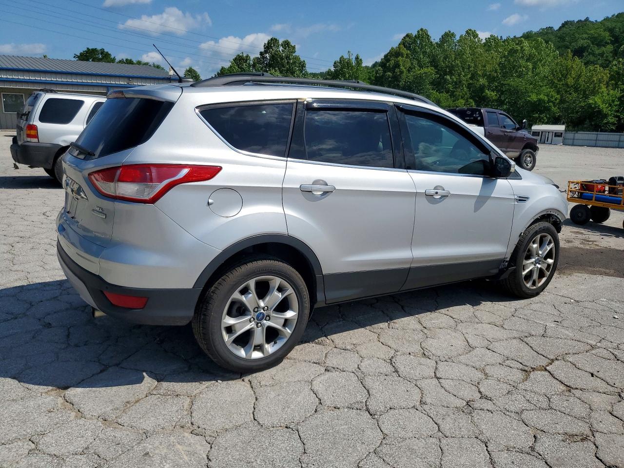 2013 Ford Escape Sel Silver vin: 1FMCU0HX9DUB93830