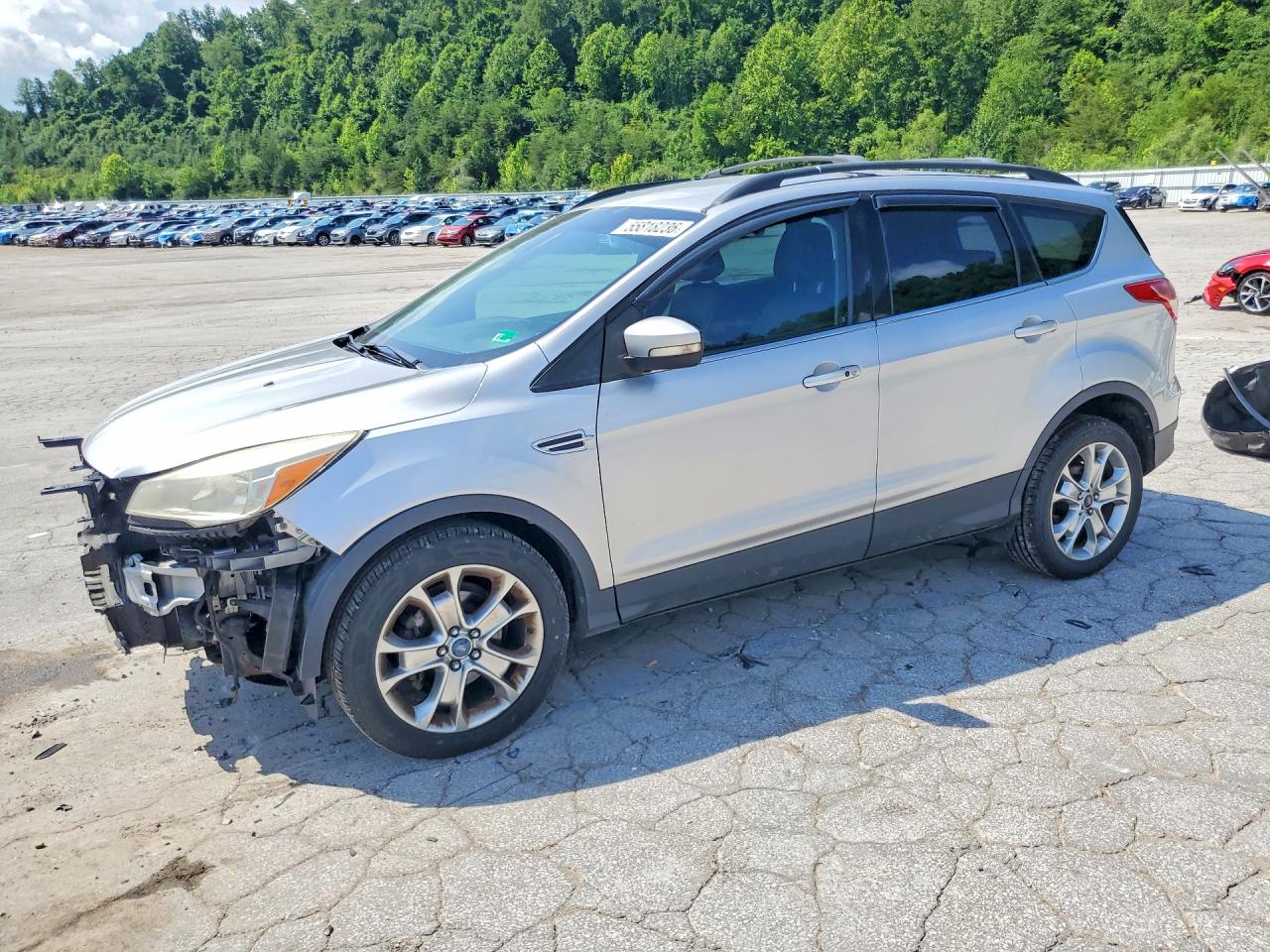 2013 Ford Escape Sel Silver vin: 1FMCU0HX9DUB93830
