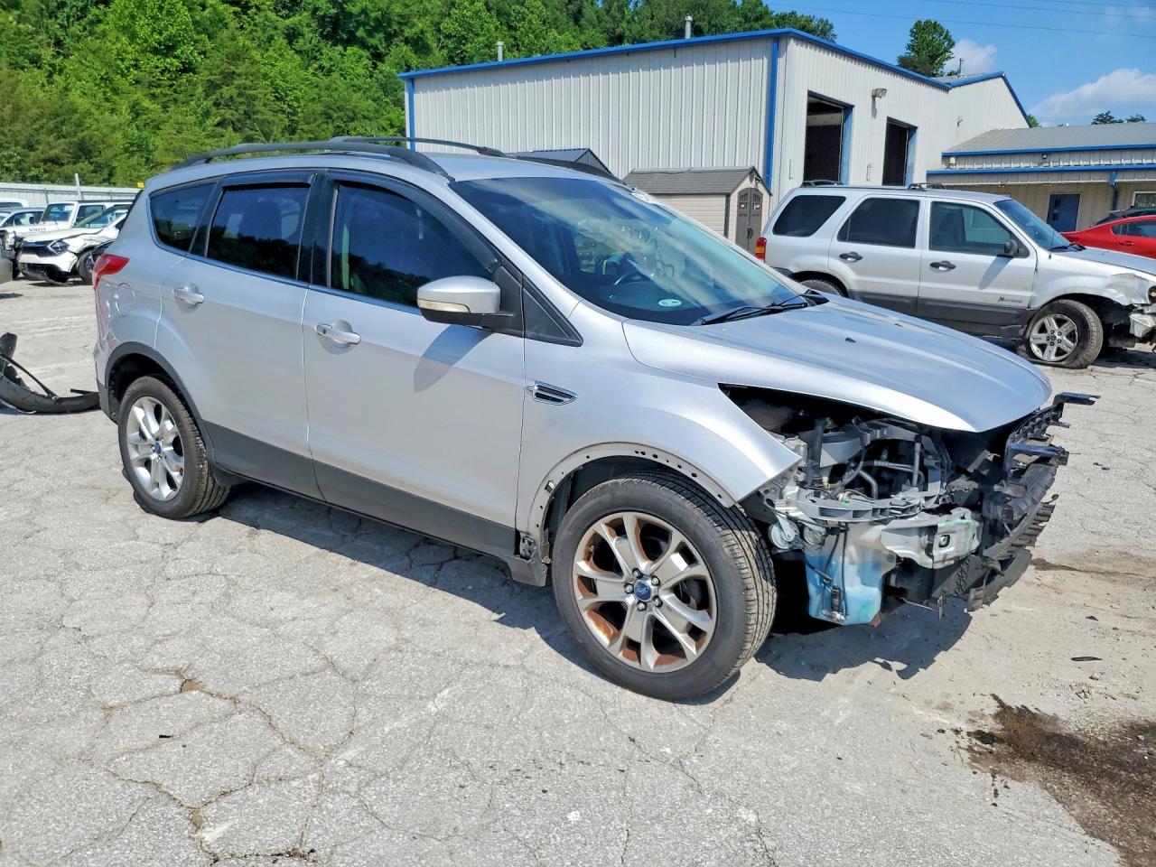 2013 Ford Escape Sel Silver vin: 1FMCU0HX9DUB93830
