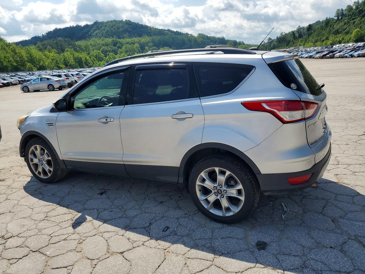 2013 Ford Escape Sel Silver vin: 1FMCU0HX9DUB93830