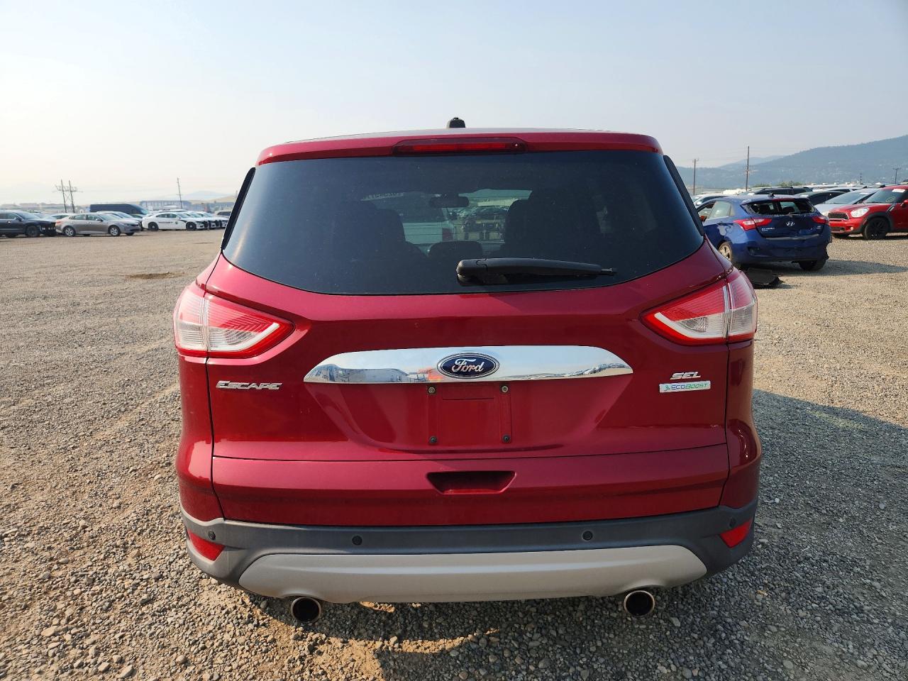 2013 Ford Escape Sel Red vin: 1FMCU0HX9DUD23461
