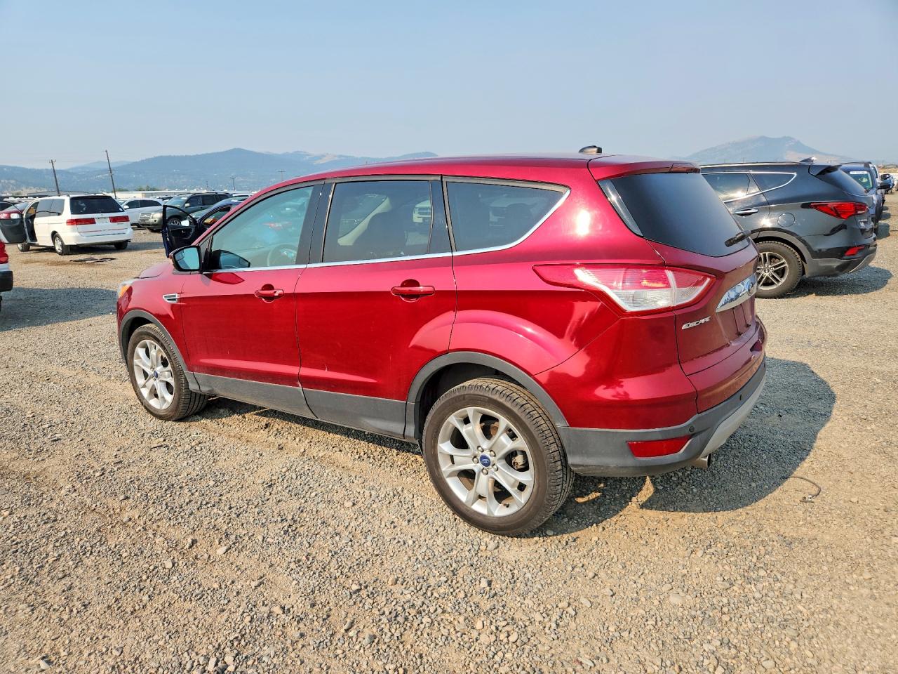 2013 Ford Escape Sel Red vin: 1FMCU0HX9DUD23461