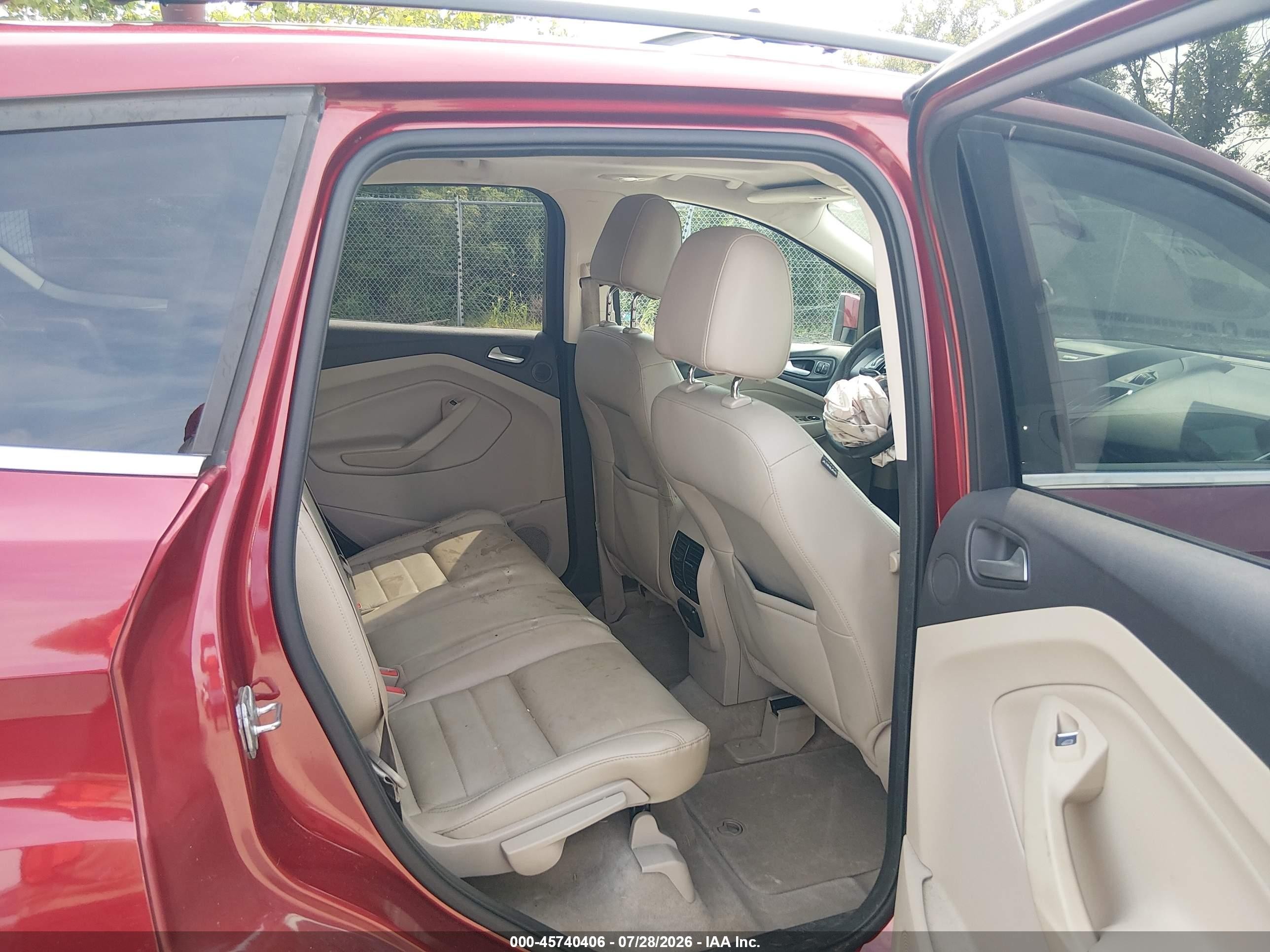2013 Ford Escape Sel Красный vin: 1FMCU0HX9DUD38087