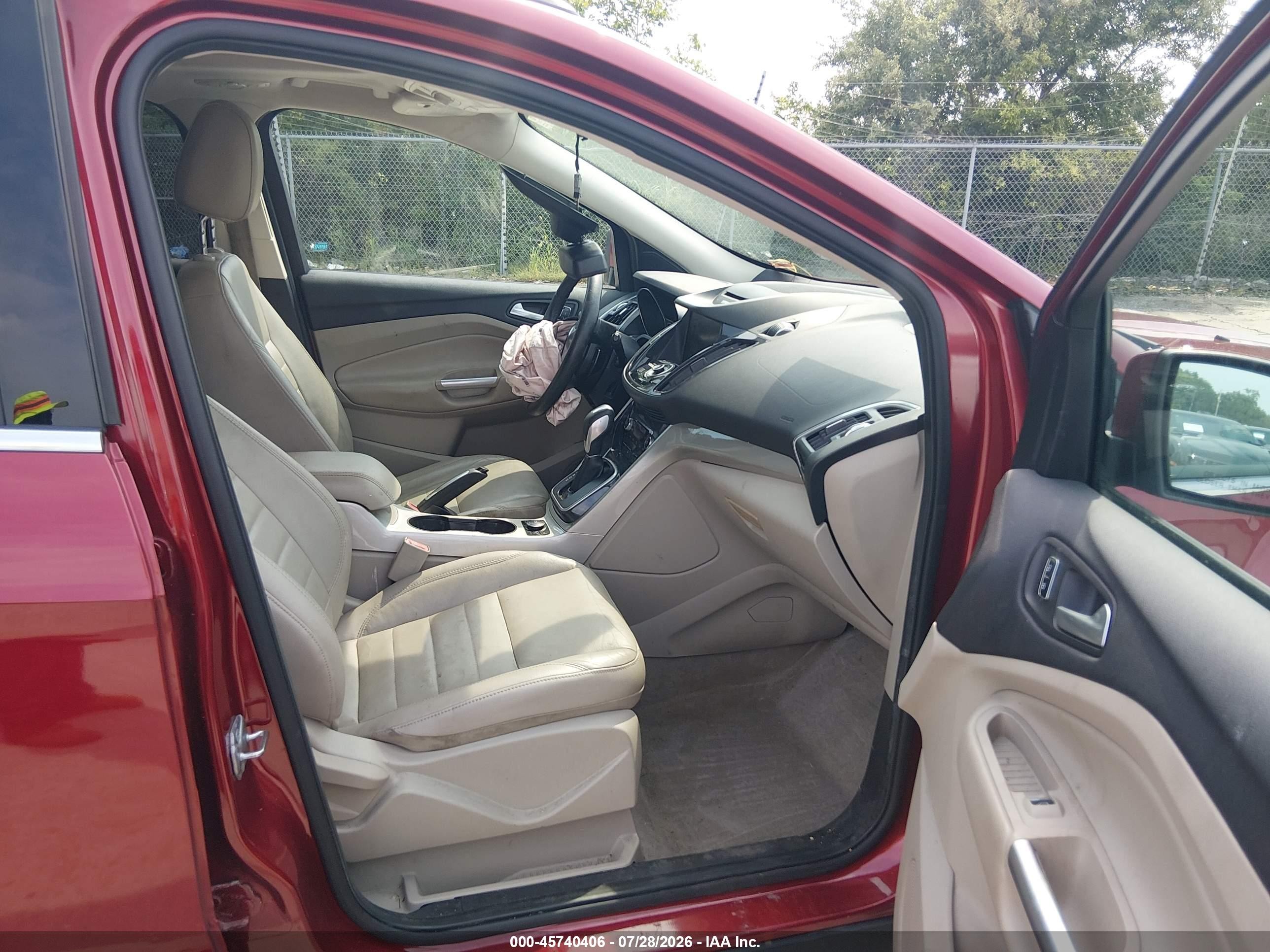 2013 Ford Escape Sel Красный vin: 1FMCU0HX9DUD38087