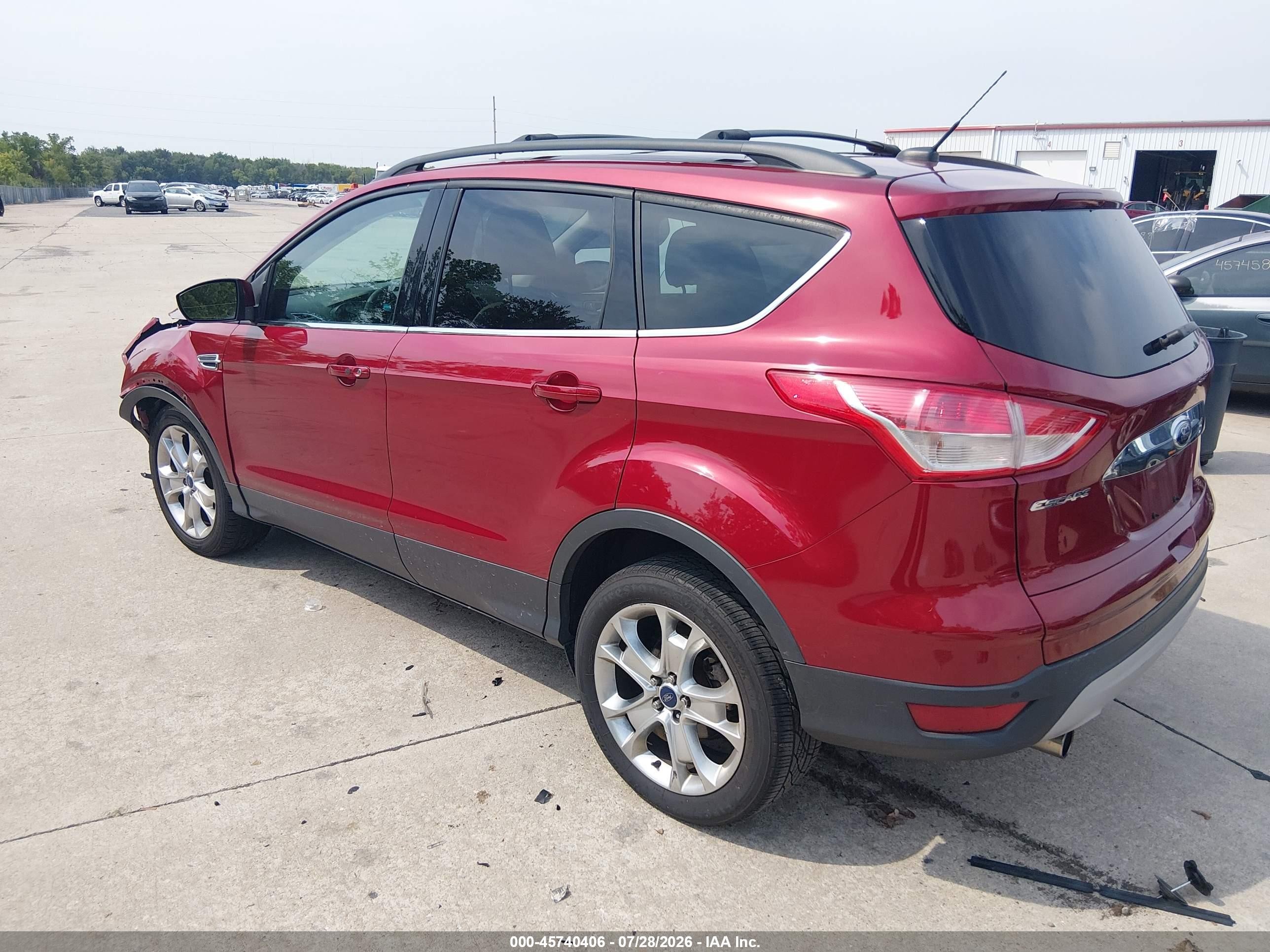 2013 Ford Escape Sel Красный vin: 1FMCU0HX9DUD38087
