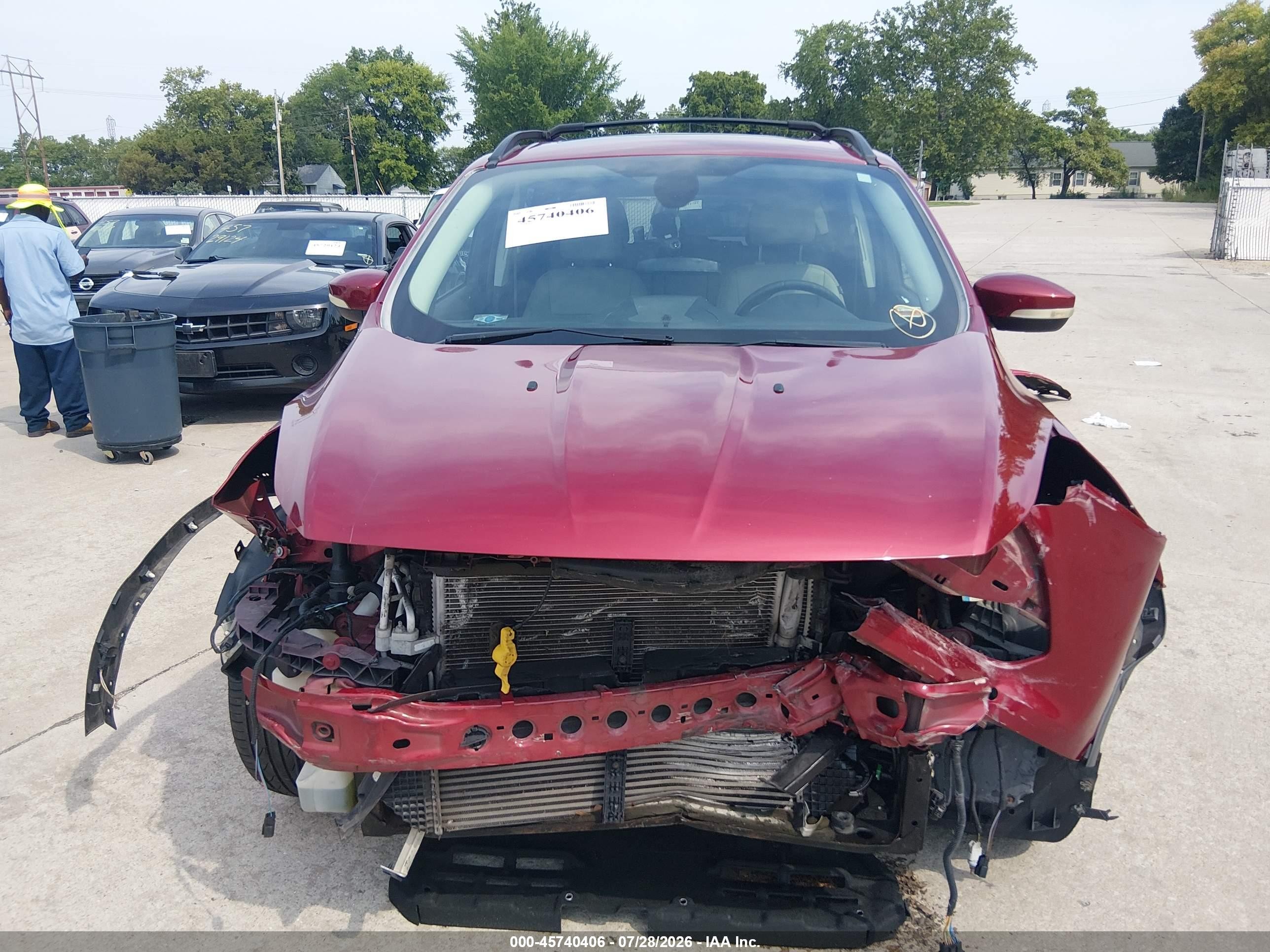 2013 Ford Escape Sel Красный vin: 1FMCU0HX9DUD38087