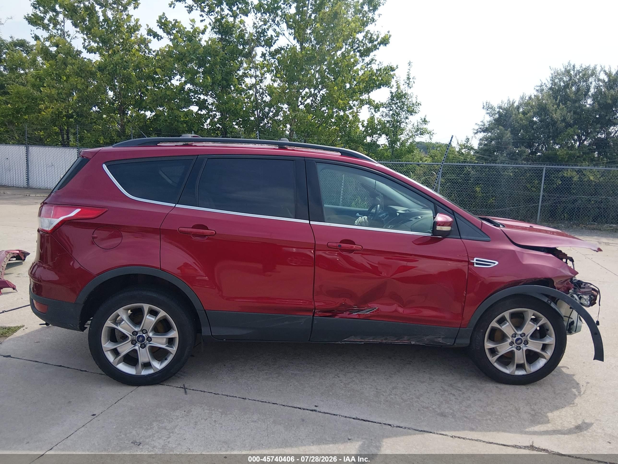 2013 Ford Escape Sel Красный vin: 1FMCU0HX9DUD38087