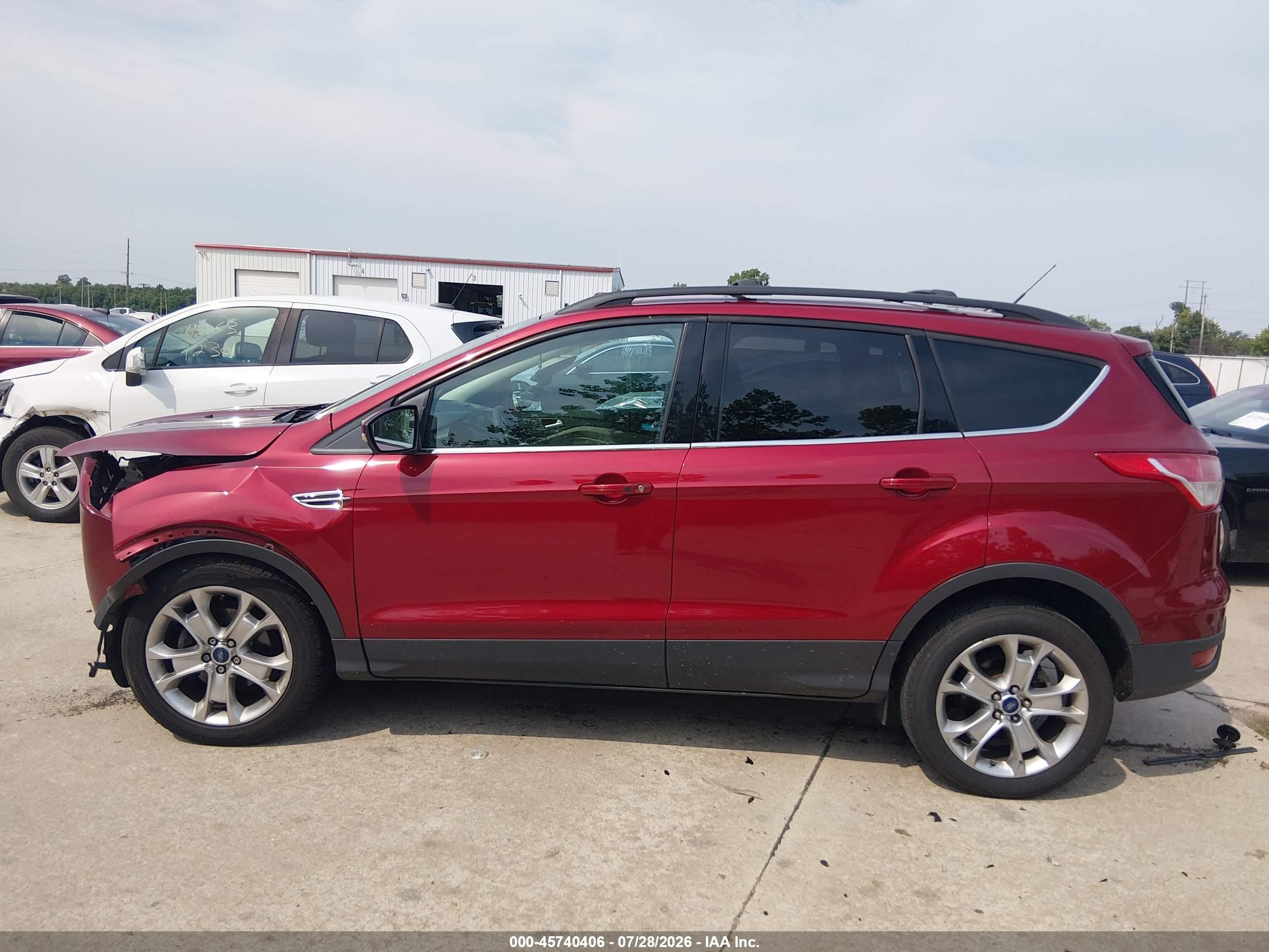2013 Ford Escape Sel Красный vin: 1FMCU0HX9DUD38087