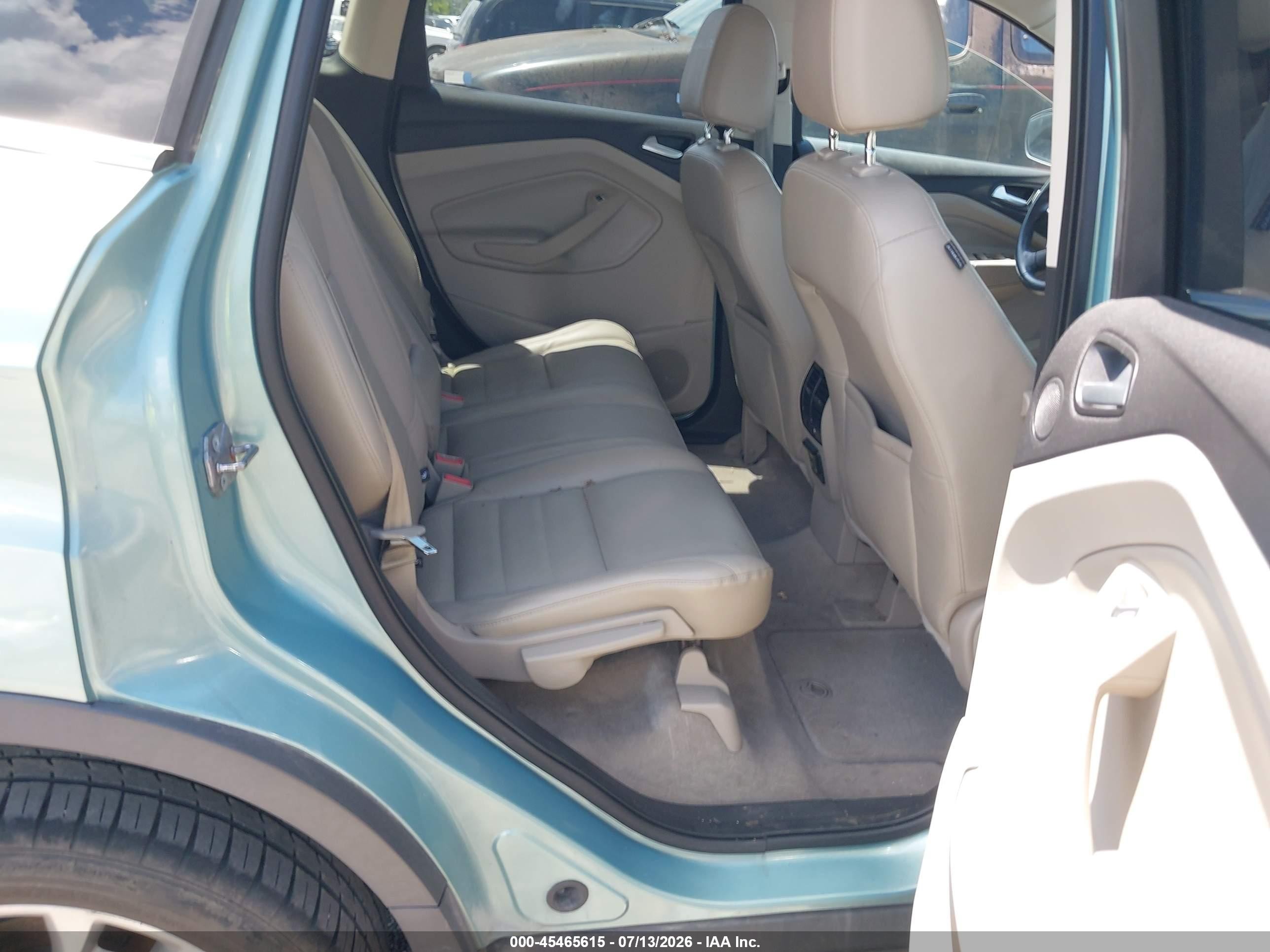 2013 Ford Escape Sel Green vin: 1FMCU0HXXDUB78754