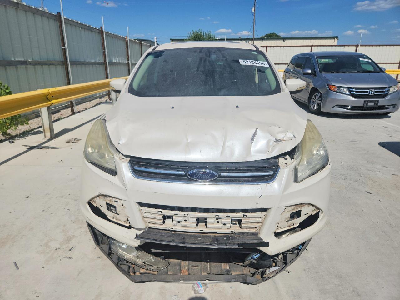 2013 Ford Escape Sel White vin: 1FMCU0HXXDUB86174