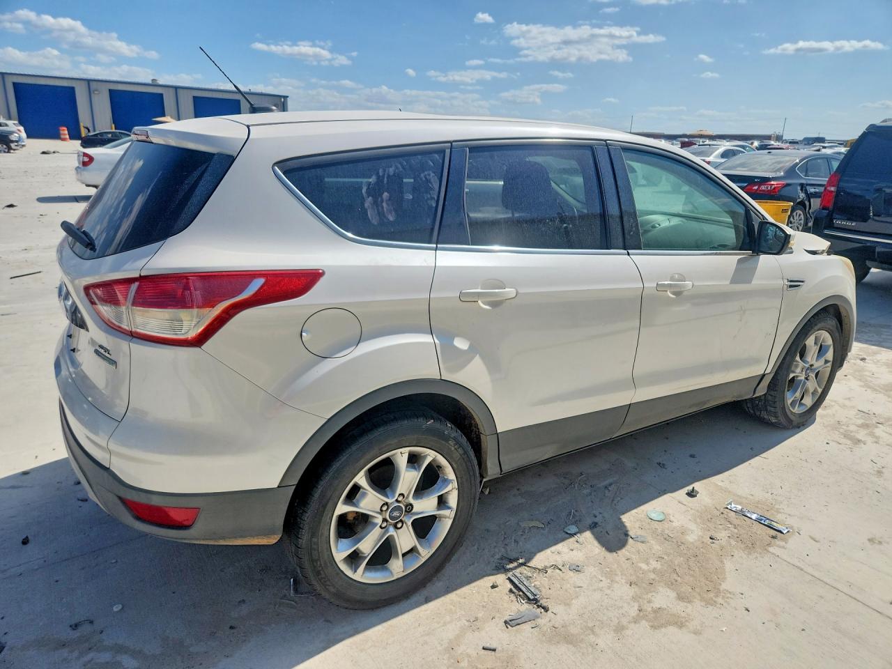 2013 Ford Escape Sel White vin: 1FMCU0HXXDUB86174