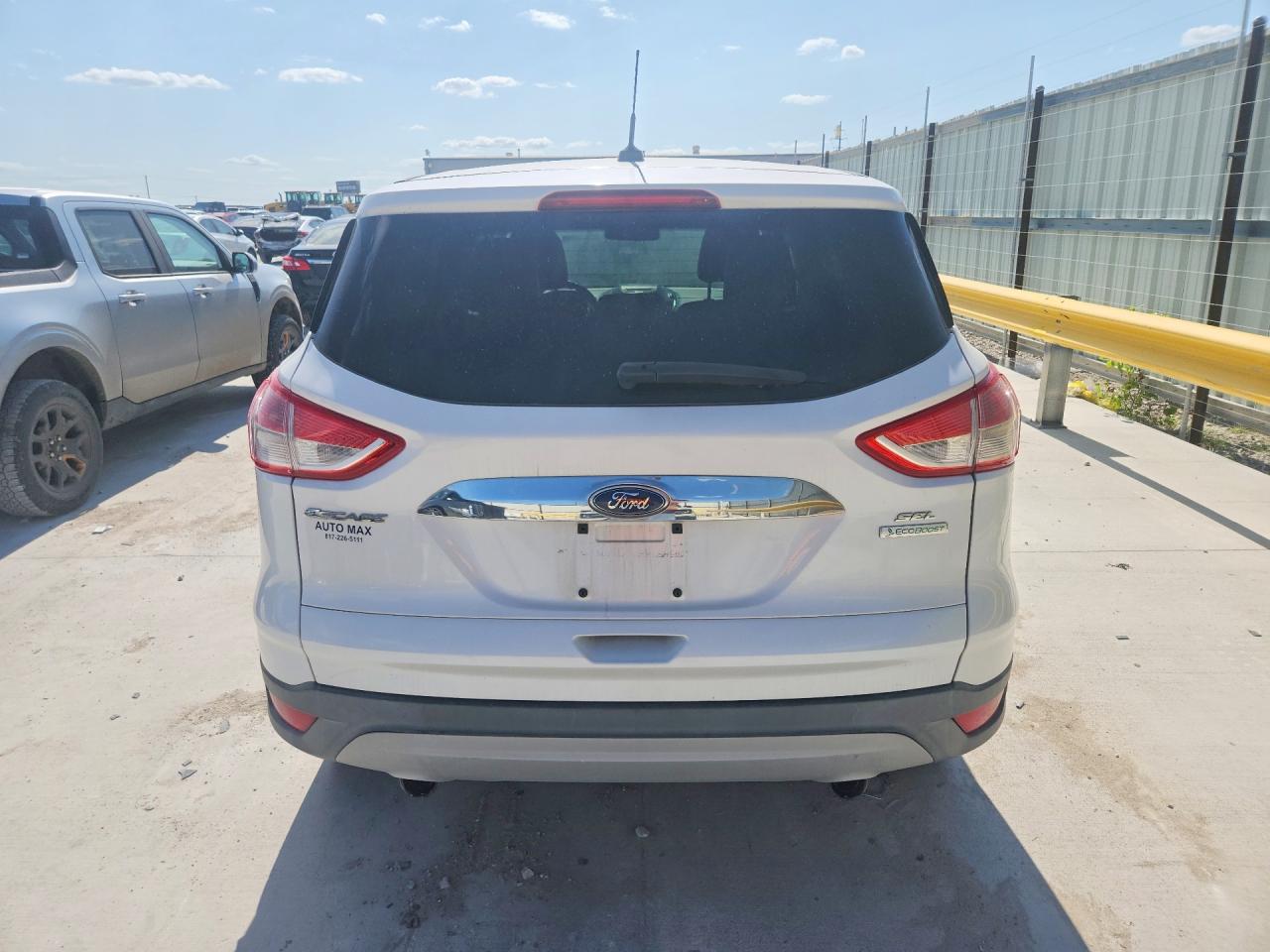 2013 Ford Escape Sel White vin: 1FMCU0HXXDUB86174