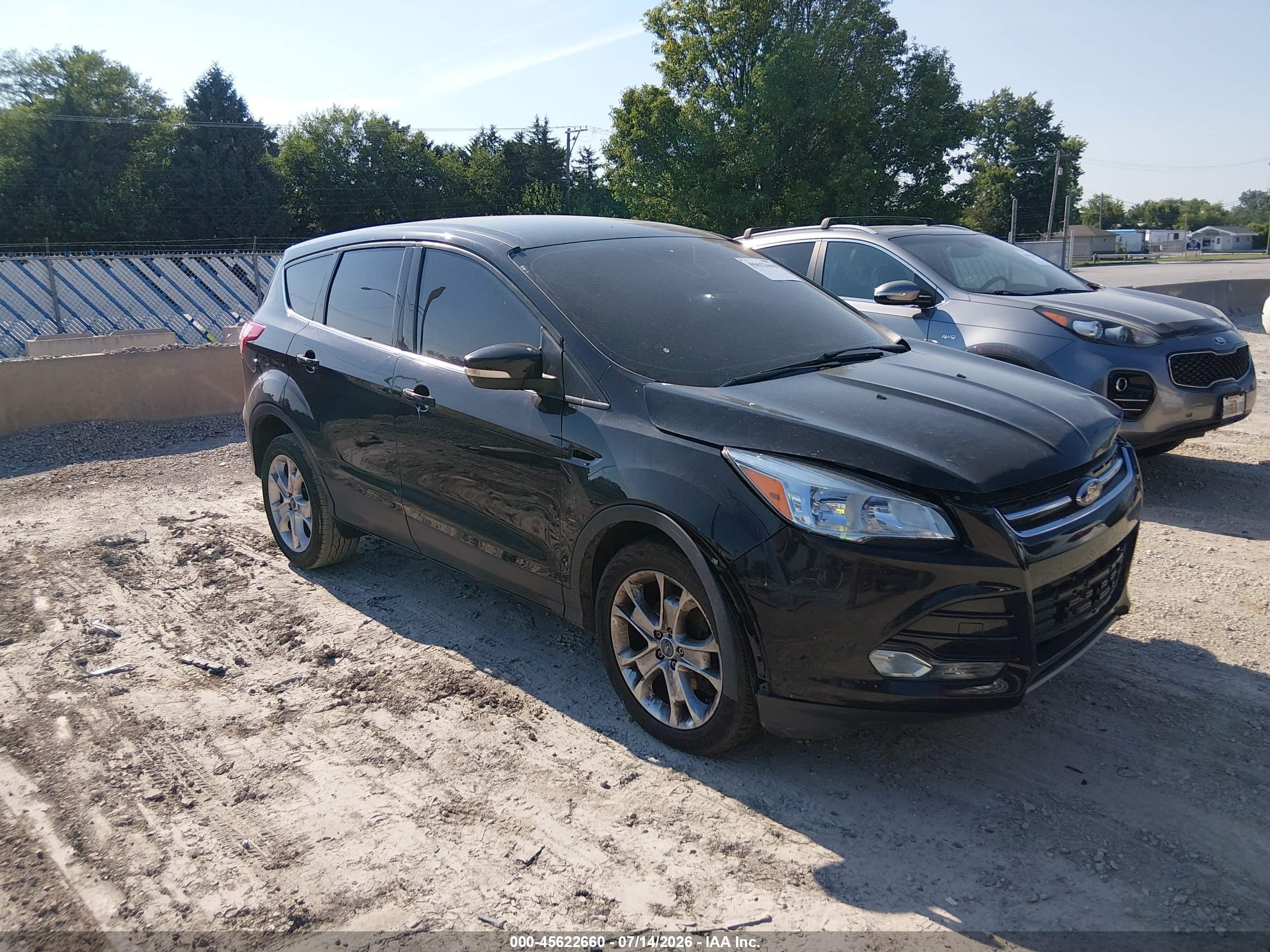 2013 Ford Escape Sel Черный vin: 1FMCU0HXXDUC84072