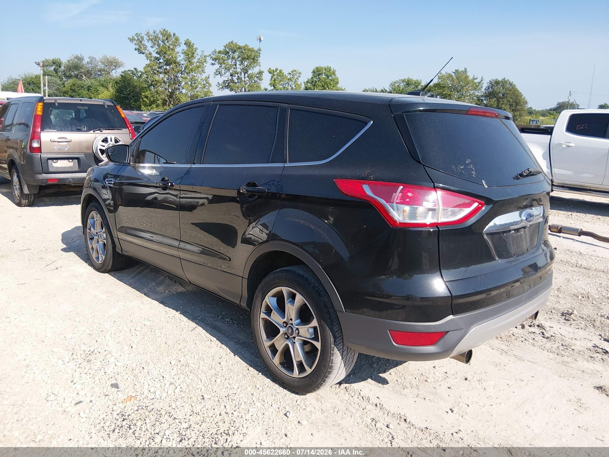 2013 Ford Escape Sel Black vin: 1FMCU0HXXDUC84072