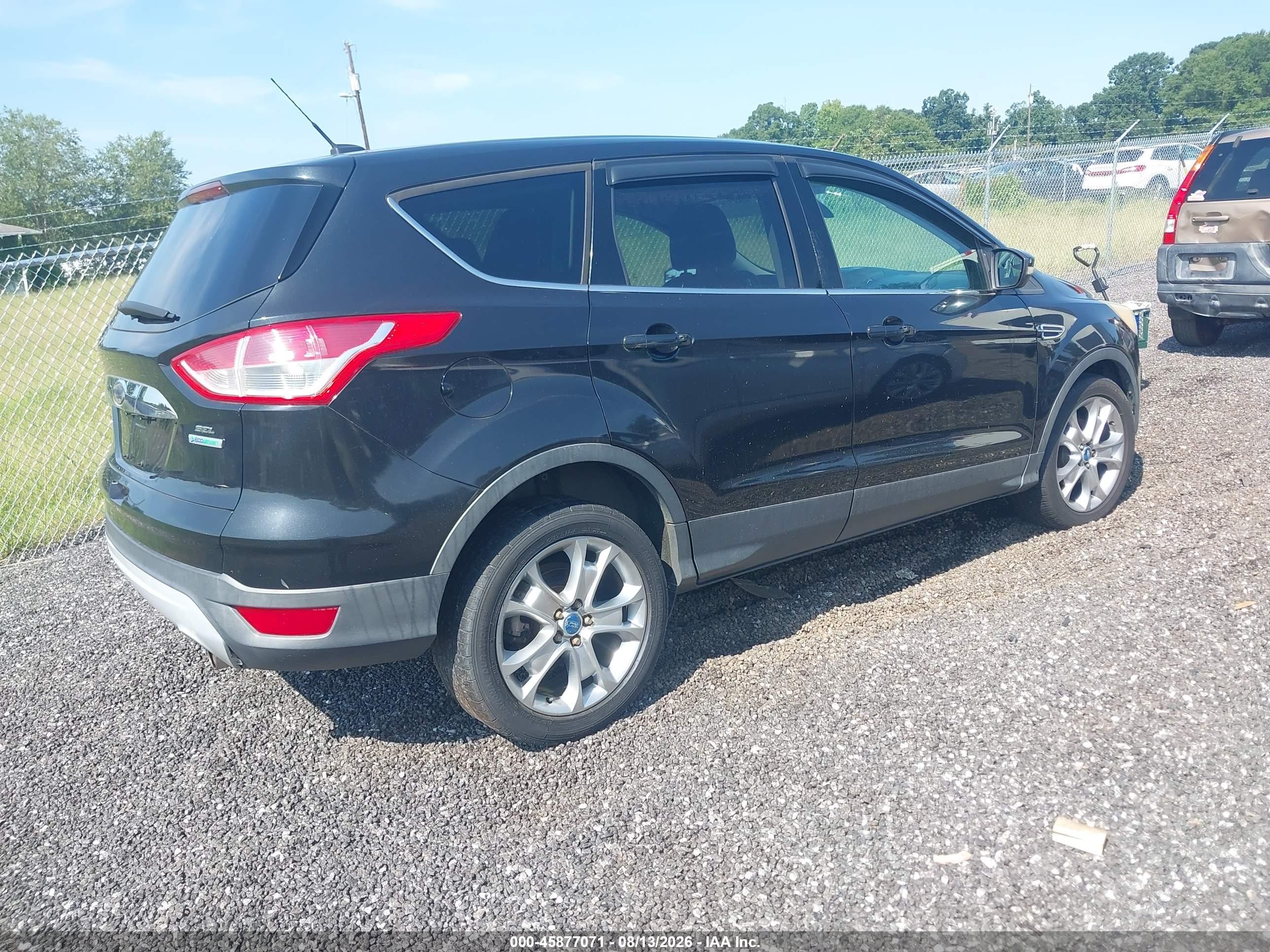 2013 Ford Escape Sel Black vin: 1FMCU0HXXDUD11920