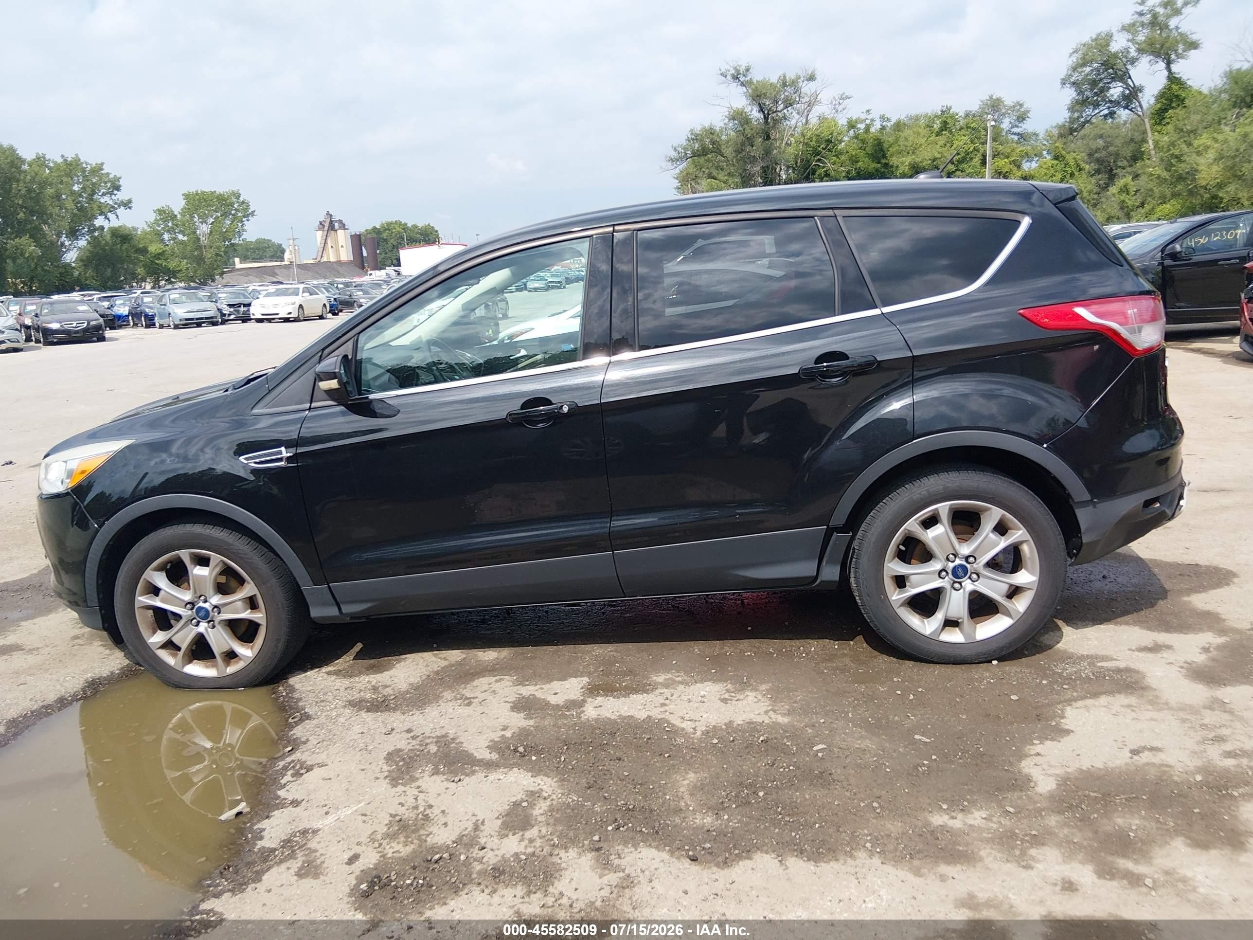 2013 Ford Escape Sel Black vin: 1FMCU0HXXDUD19497