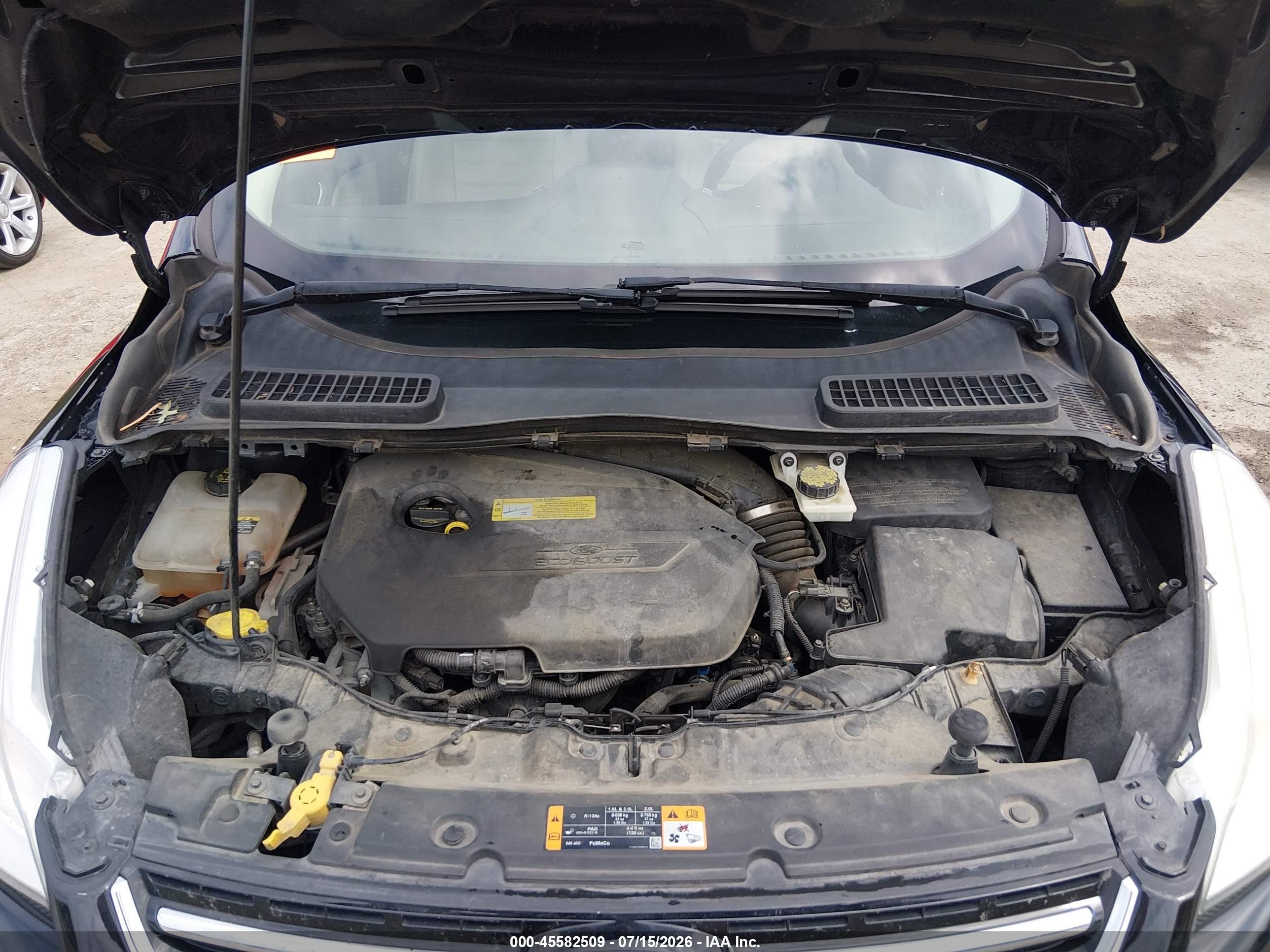 2013 Ford Escape Sel Black vin: 1FMCU0HXXDUD19497