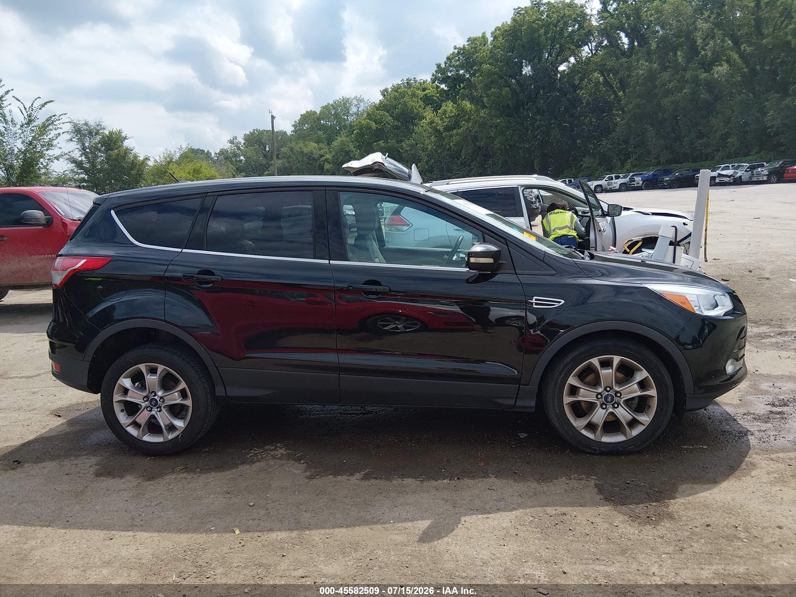 2013 Ford Escape Sel Black vin: 1FMCU0HXXDUD19497