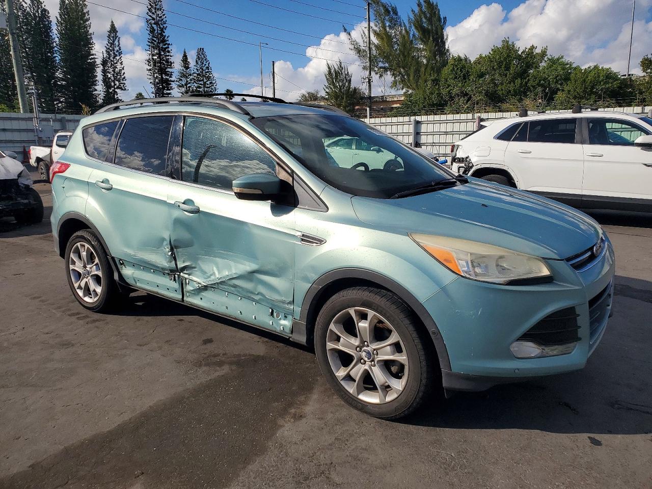 2013 Ford Escape Sel Green vin: 1FMCU0HXXDUD37837