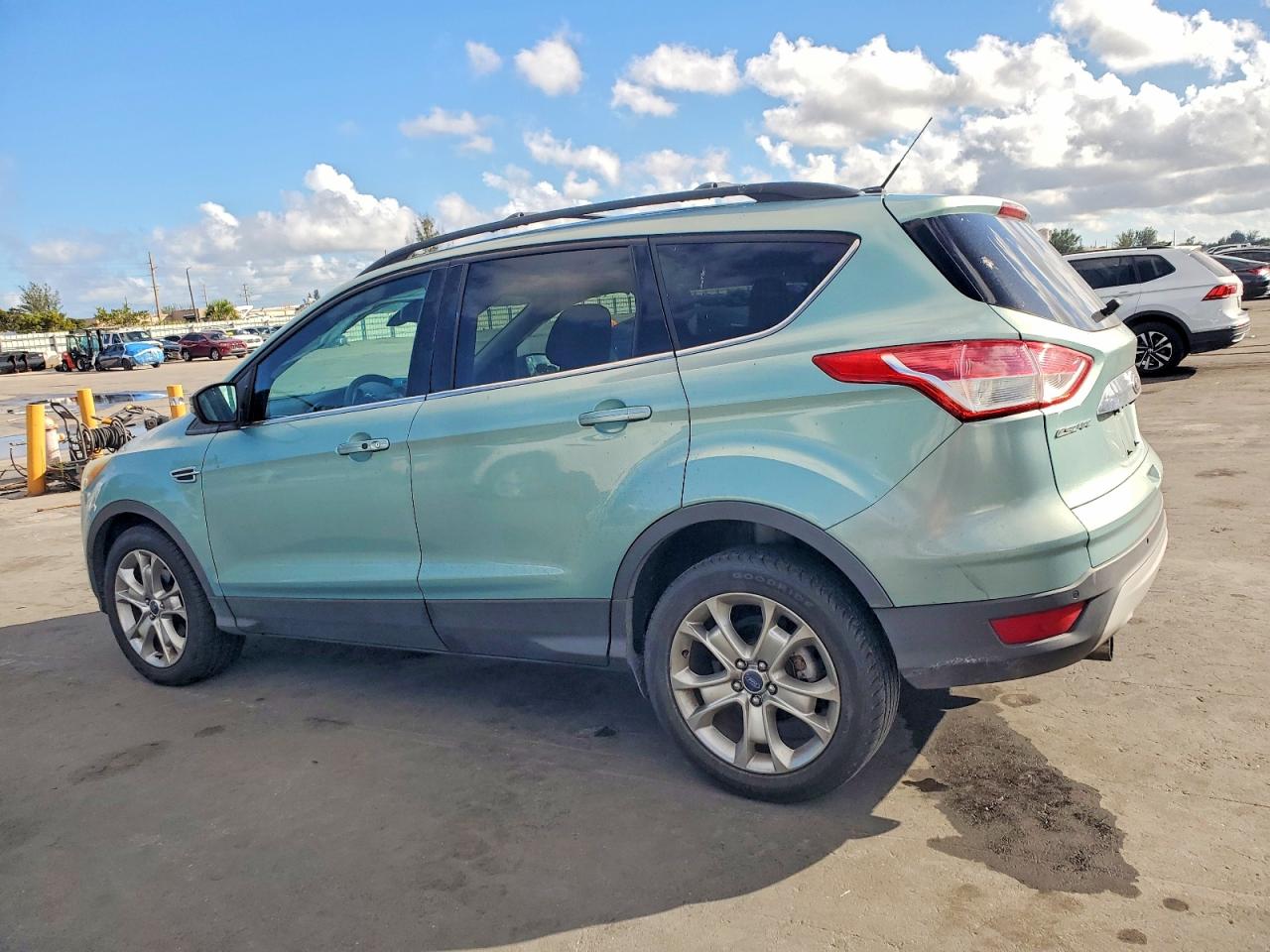 2013 Ford Escape Sel Green vin: 1FMCU0HXXDUD37837