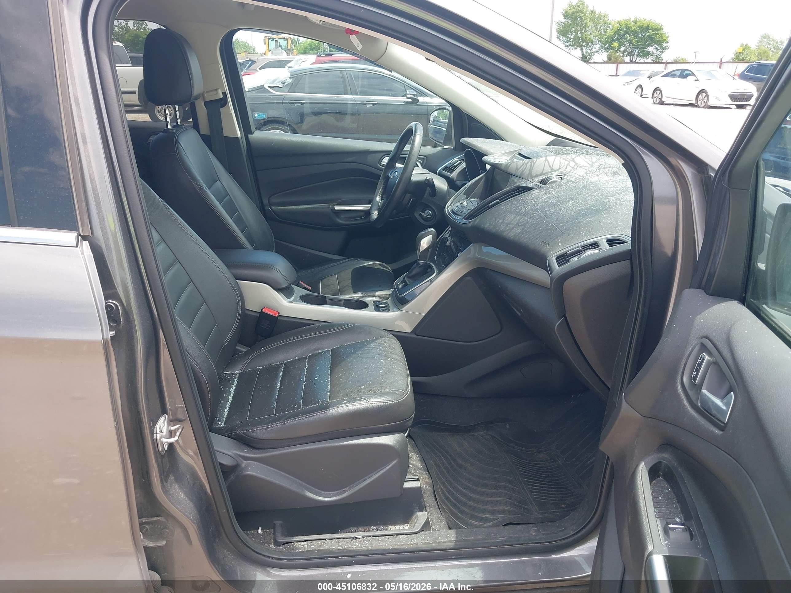 2013 Ford Escape Sel Gray vin: 1FMCU0HXXDUD54279