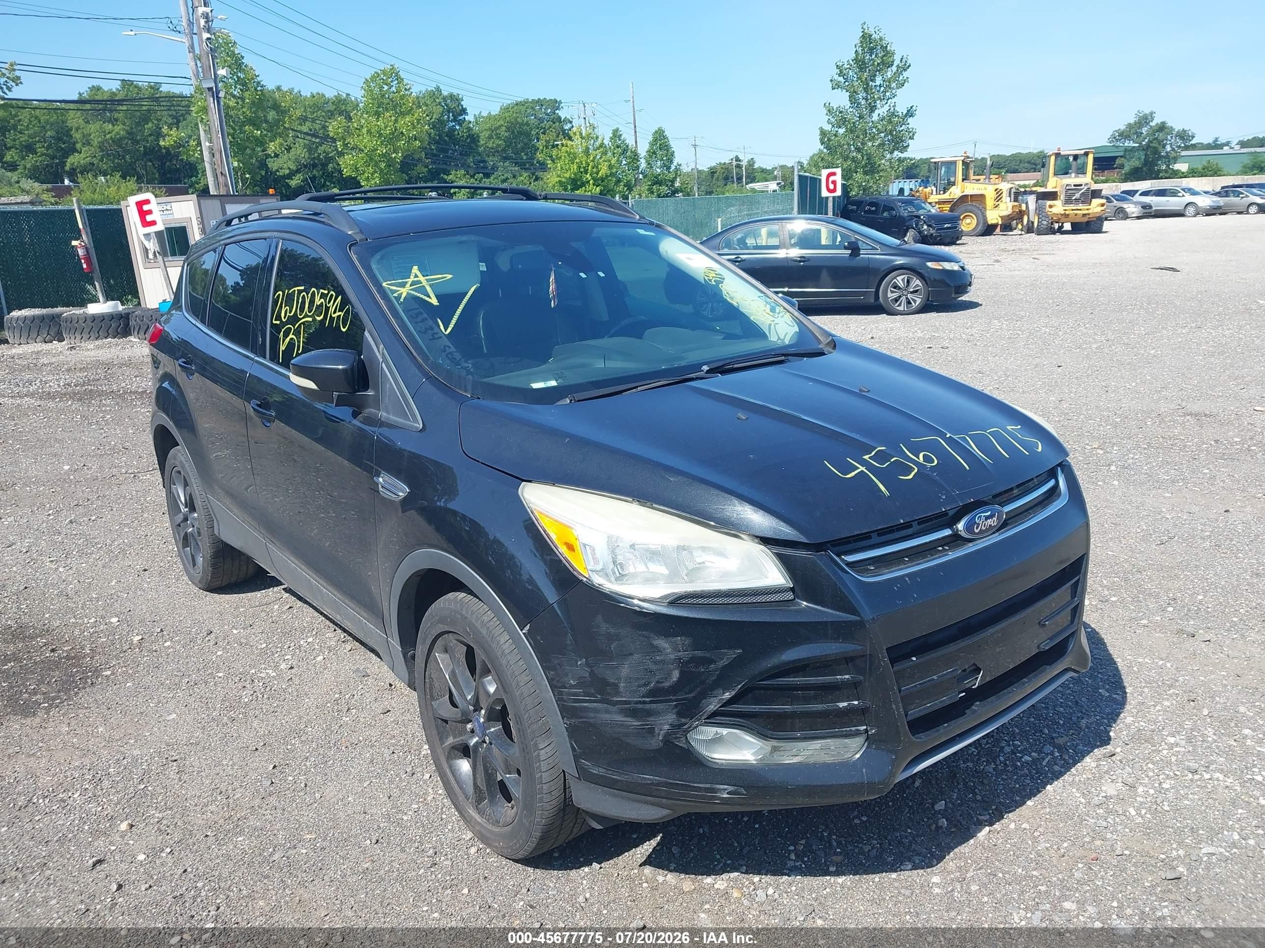 2013 Ford Escape Sel Black vin: 1FMCU0HXXDUD65380