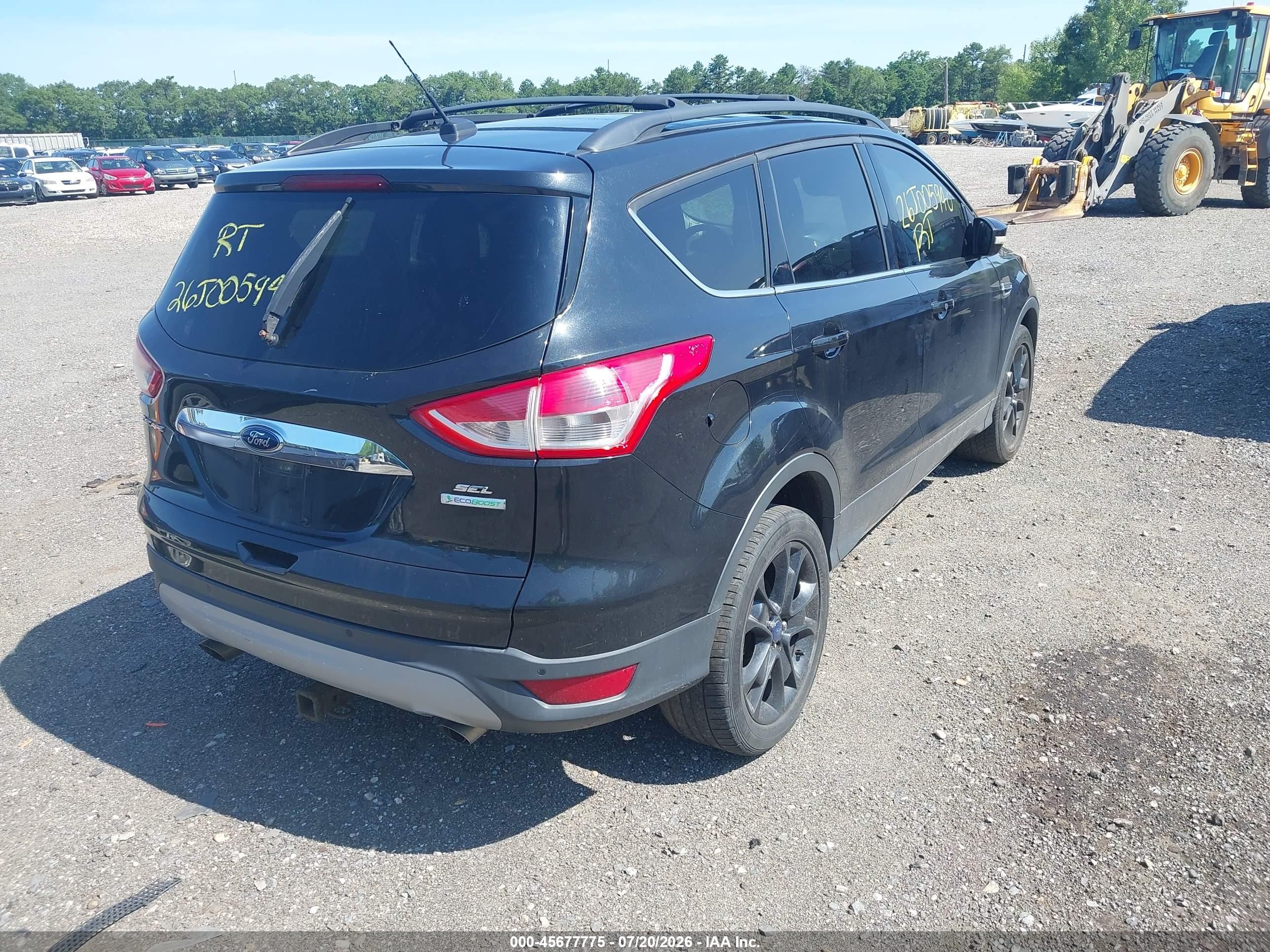 2013 Ford Escape Sel Black vin: 1FMCU0HXXDUD65380