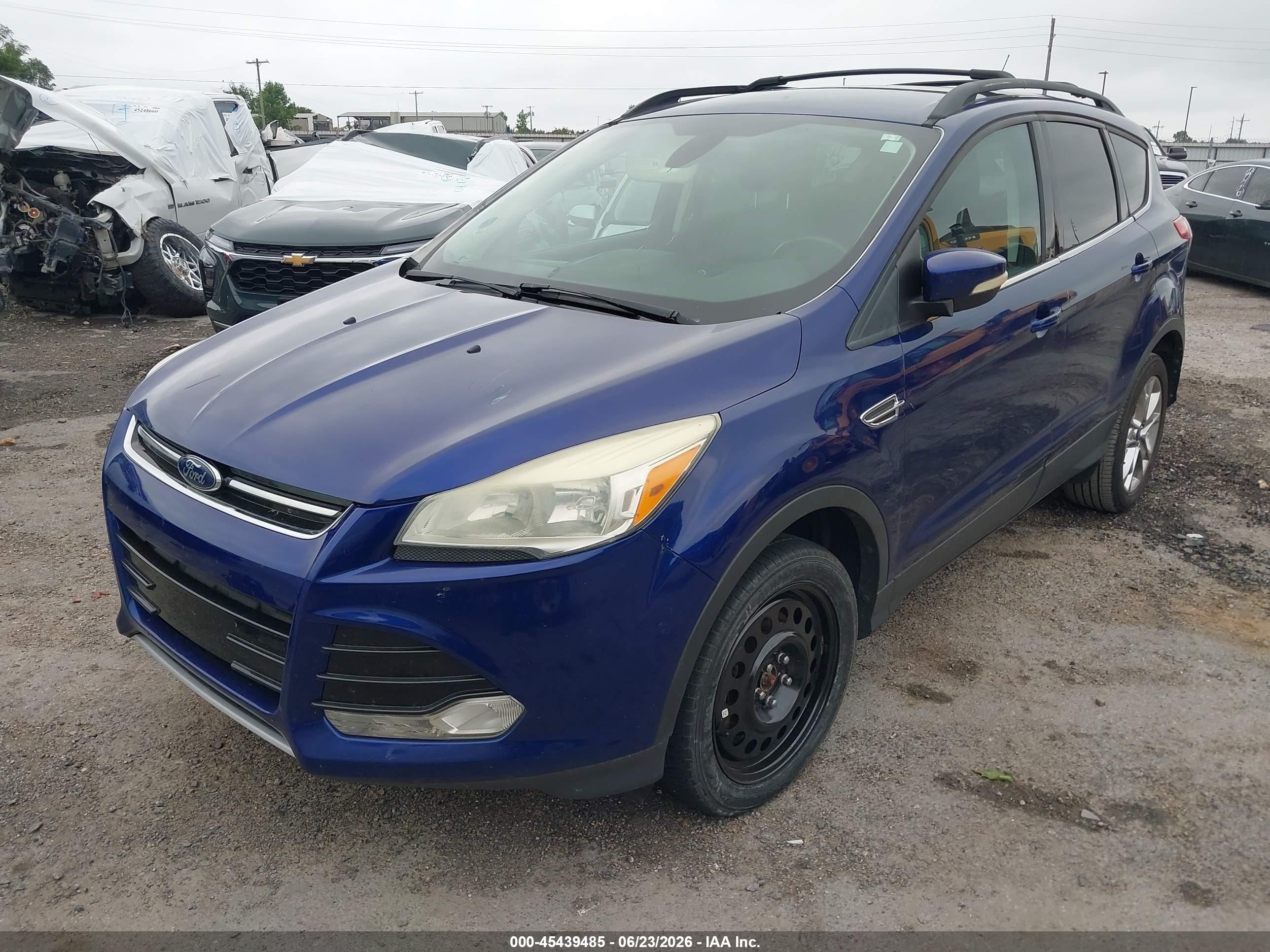 2013 Ford Escape Sel Blue vin: 1FMCU0HXXDUD67498