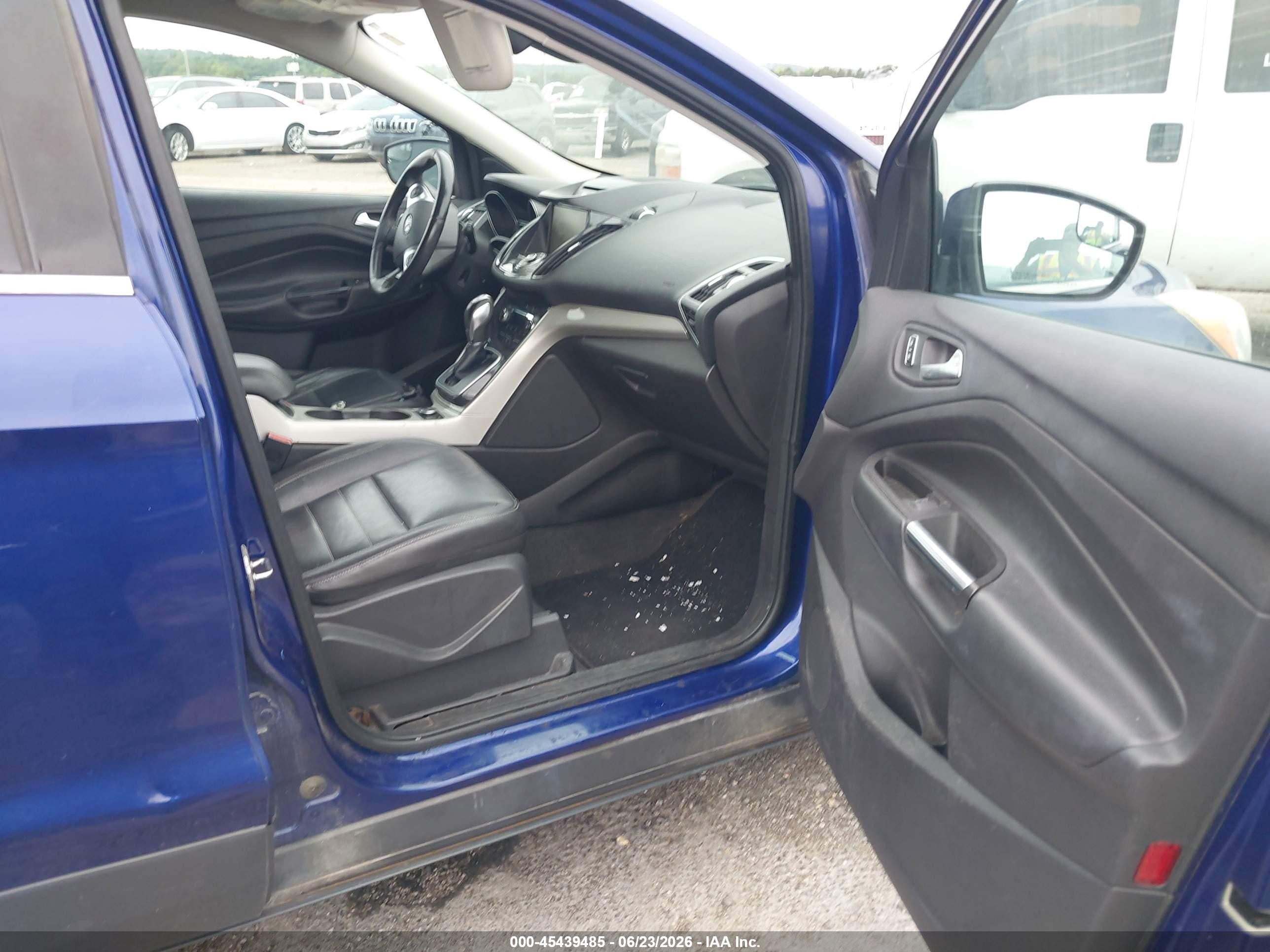 2013 Ford Escape Sel Blue vin: 1FMCU0HXXDUD67498