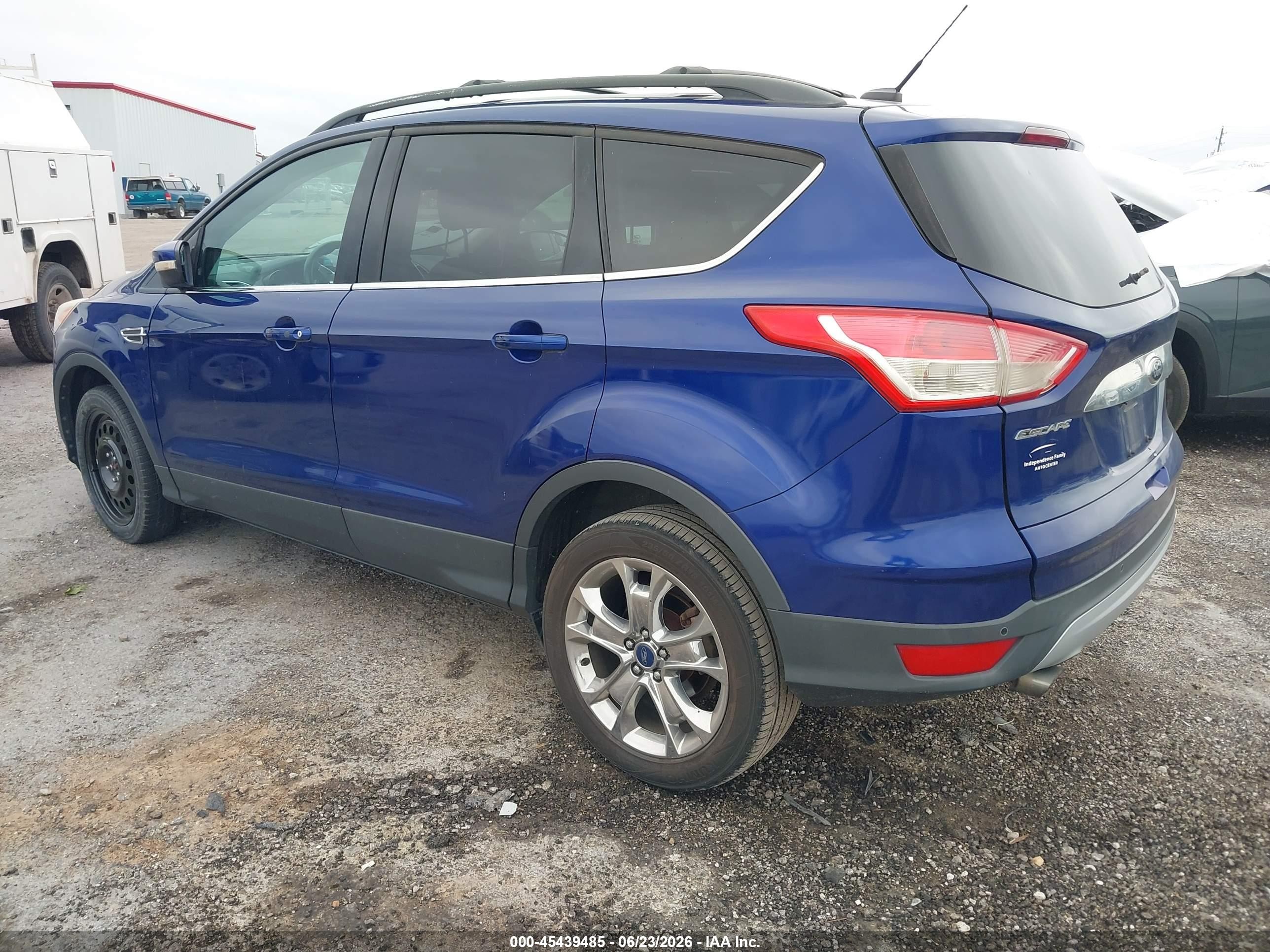 2013 Ford Escape Sel Blue vin: 1FMCU0HXXDUD67498