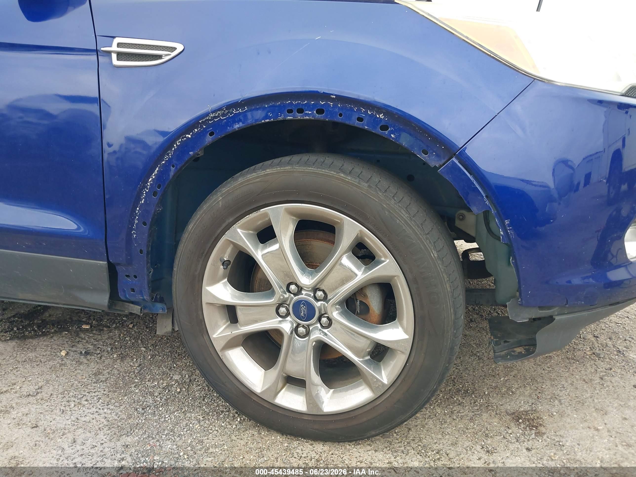 2013 Ford Escape Sel Blue vin: 1FMCU0HXXDUD67498