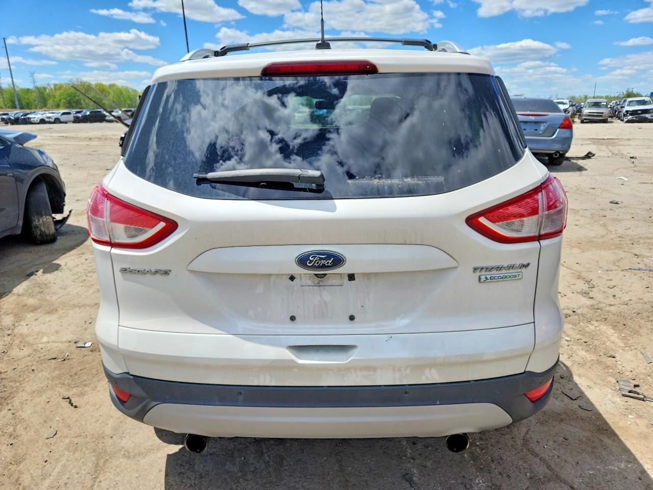2013 Ford Escape Titanium White vin: 1FMCU0J90DUA99525