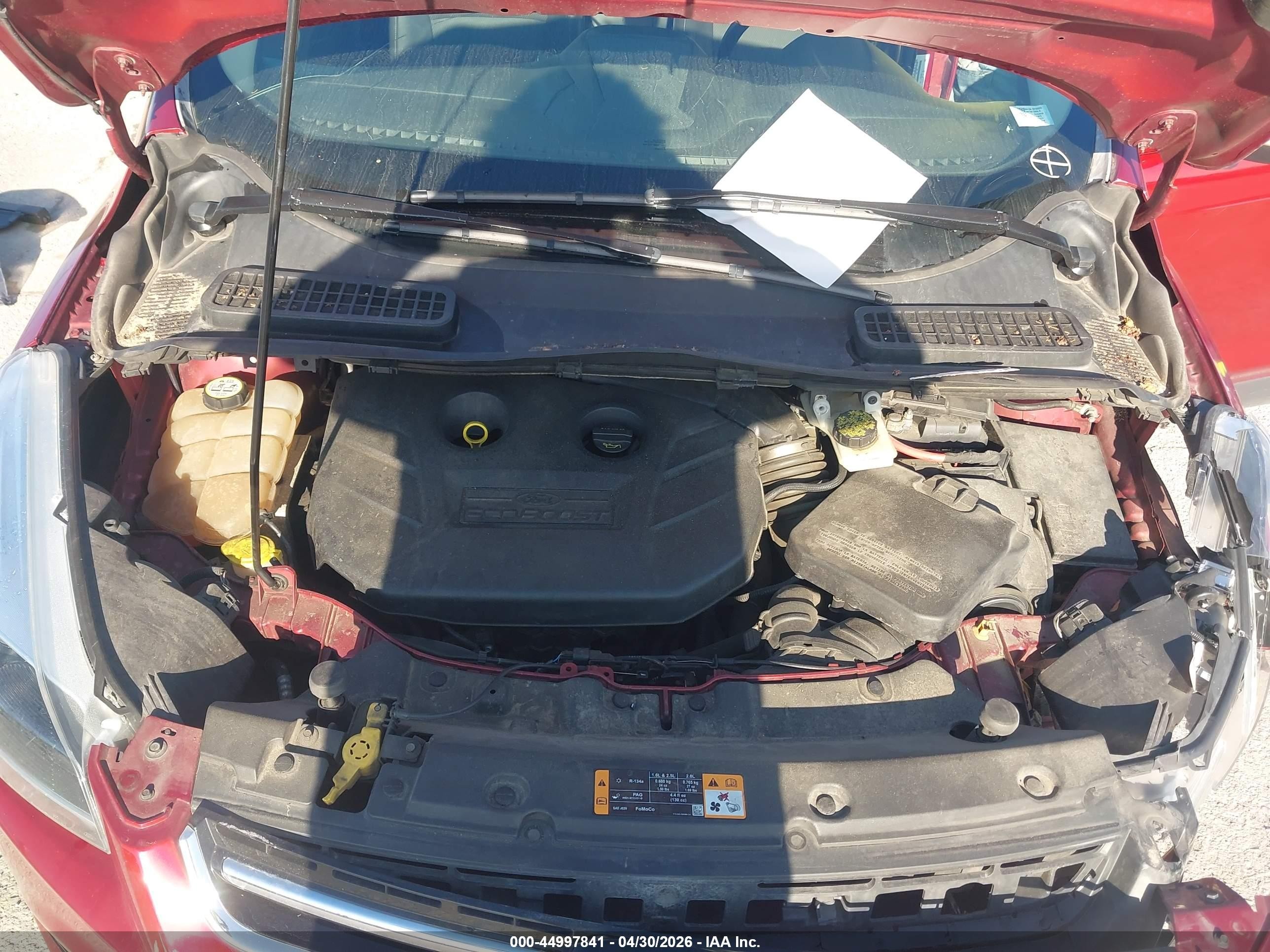 2013 Ford Escape Titanium Red vin: 1FMCU0J90DUD77677