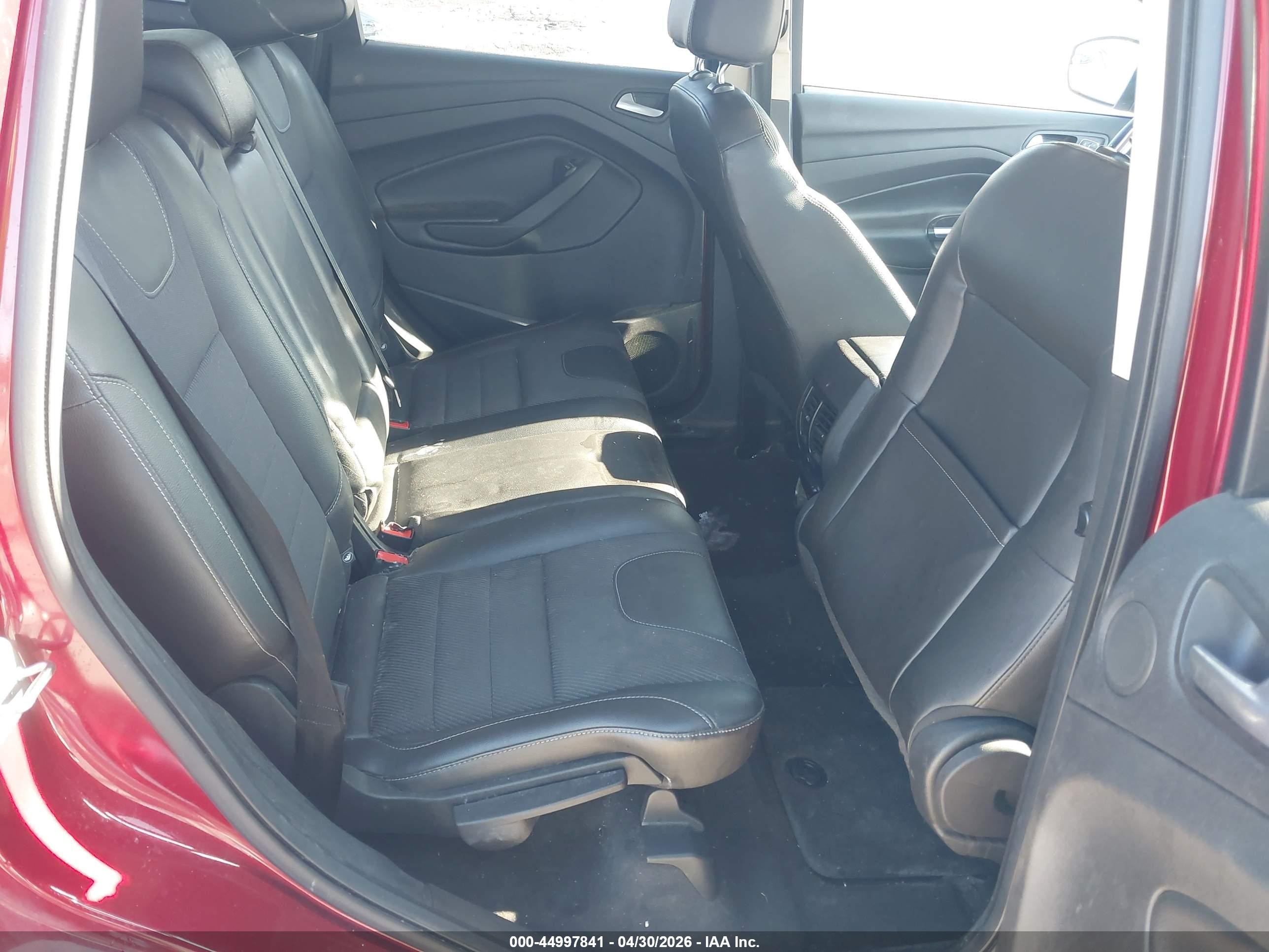 2013 Ford Escape Titanium Red vin: 1FMCU0J90DUD77677