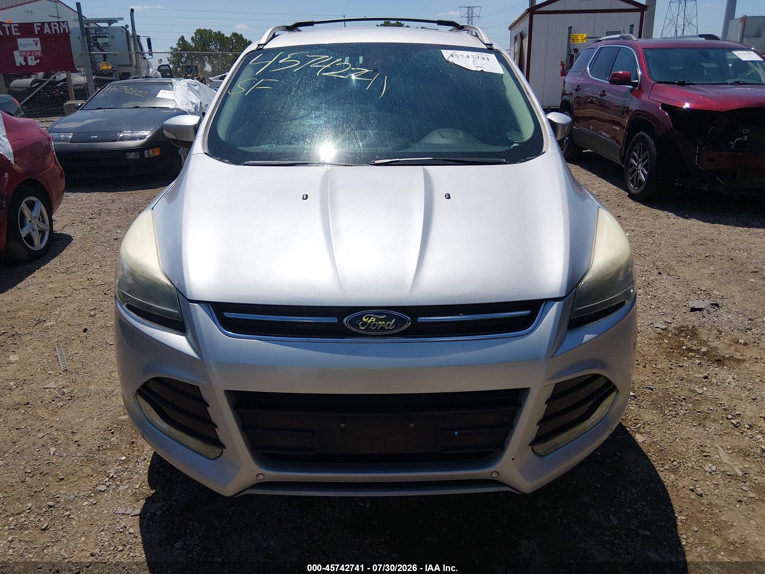2014 Ford Escape Titanium Silver vin: 1FMCU0J90EUB31682
