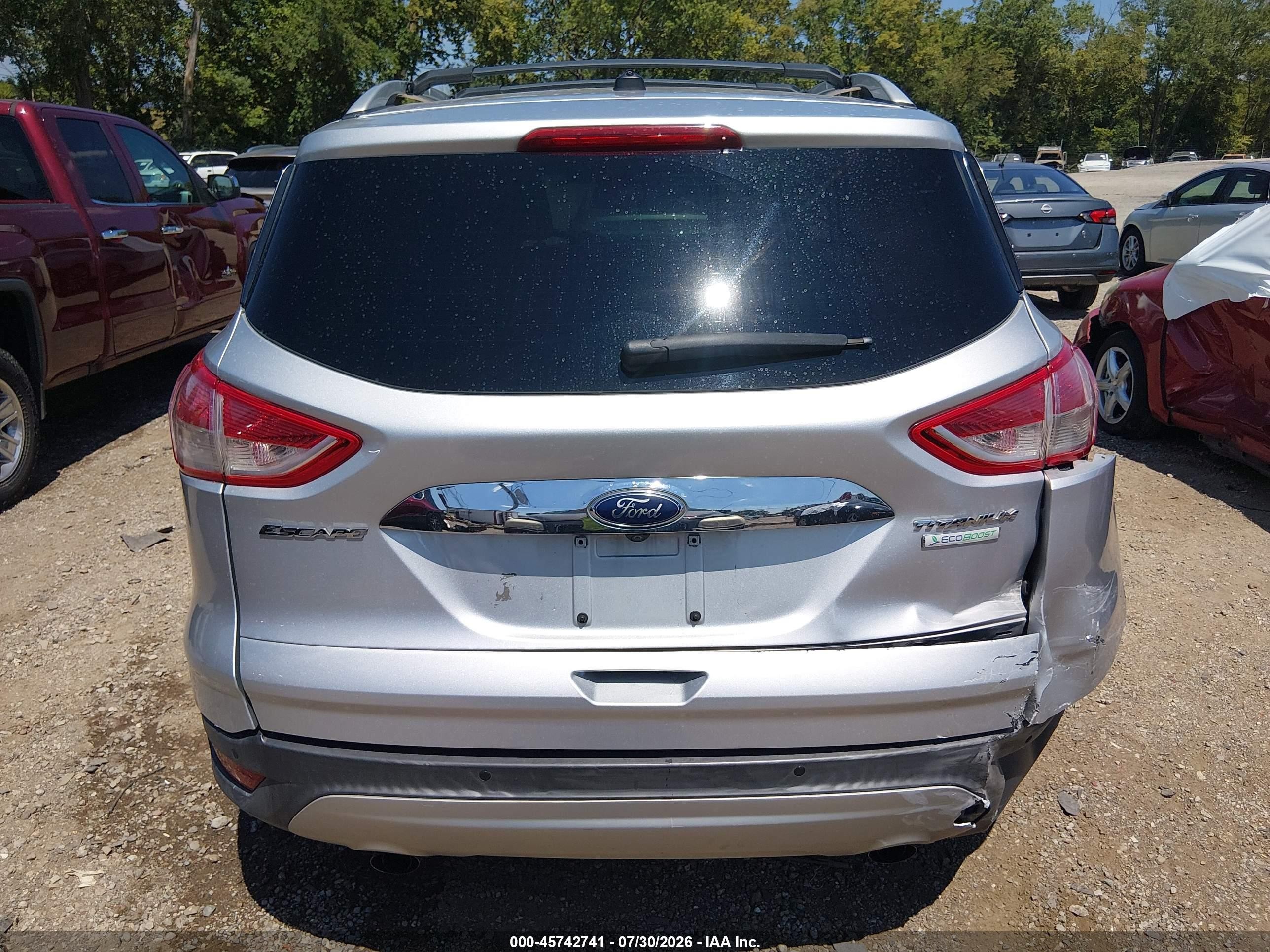 2014 Ford Escape Titanium Silver vin: 1FMCU0J90EUB31682
