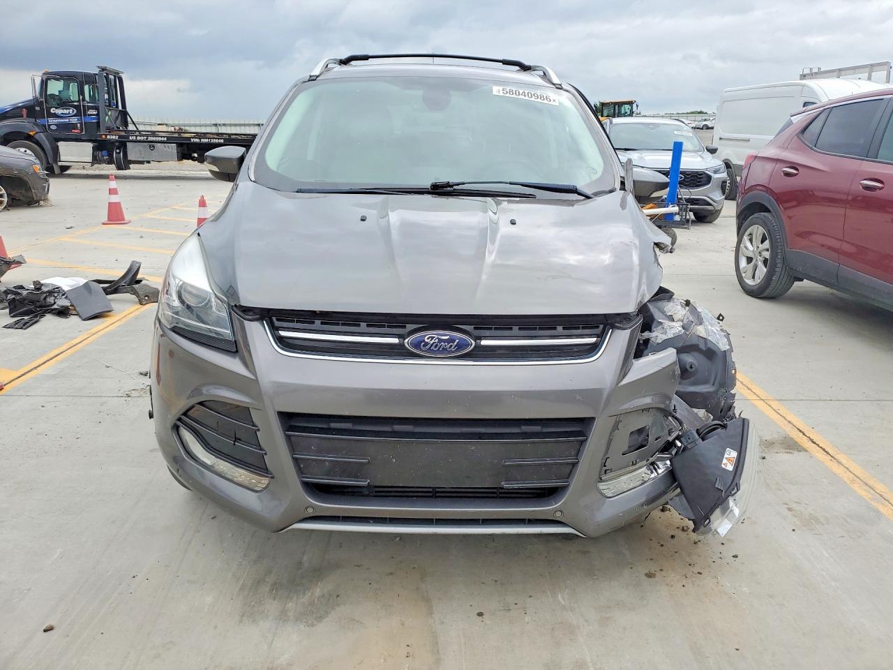 2014 Ford Escape Titanium Gray vin: 1FMCU0J90EUB92434