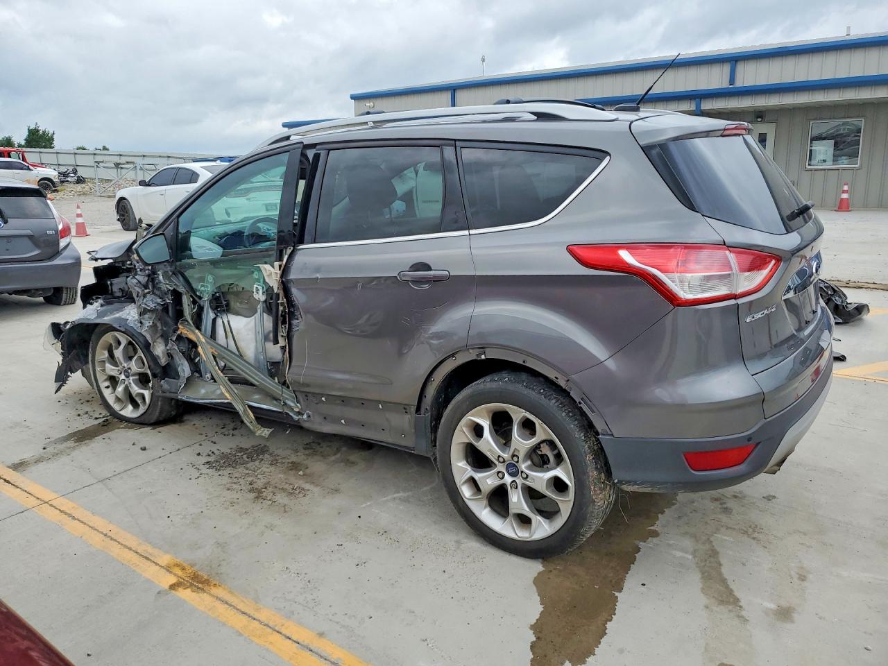 2014 Ford Escape Titanium Gray vin: 1FMCU0J90EUB92434
