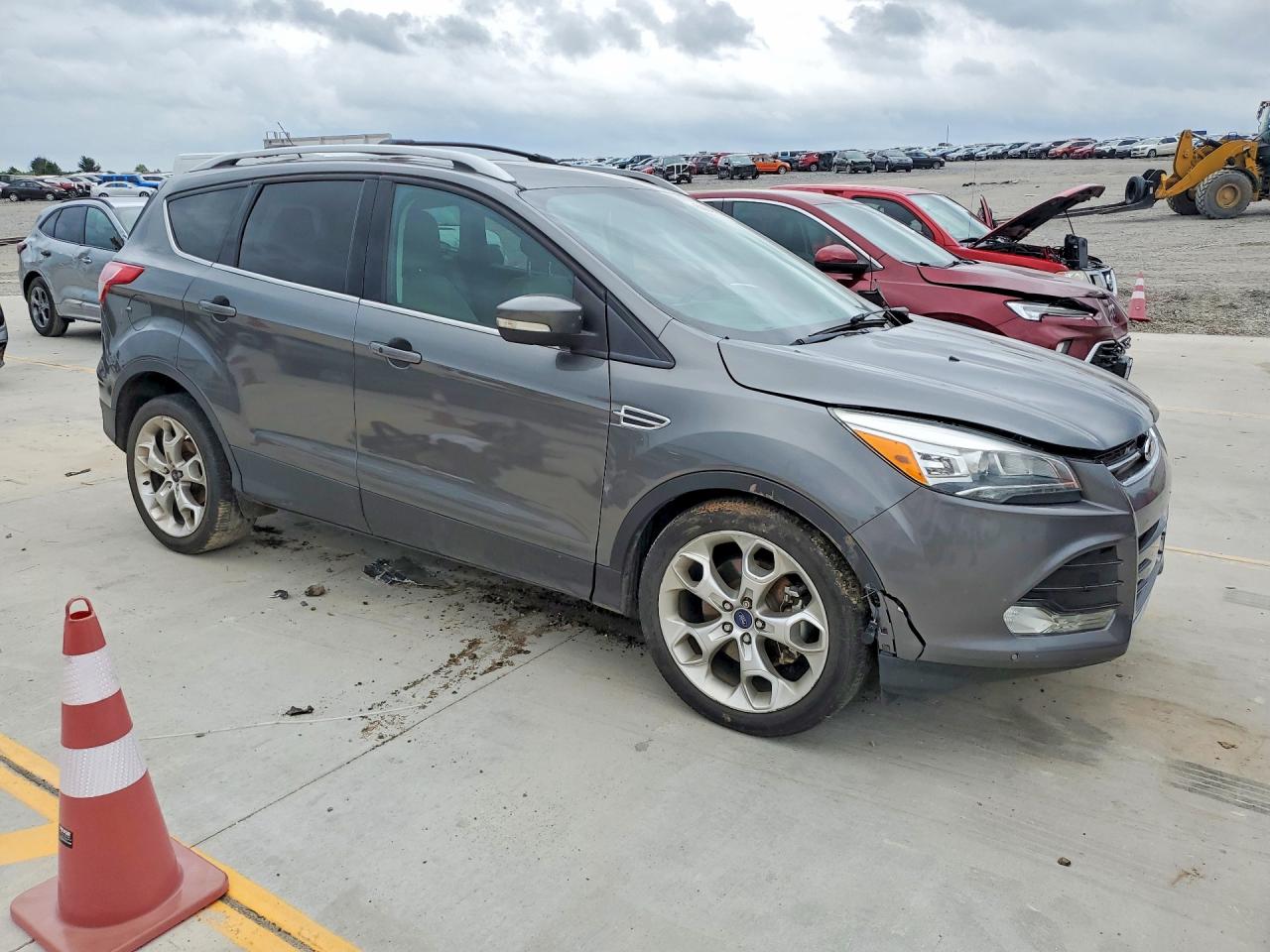 2014 Ford Escape Titanium Gray vin: 1FMCU0J90EUB92434