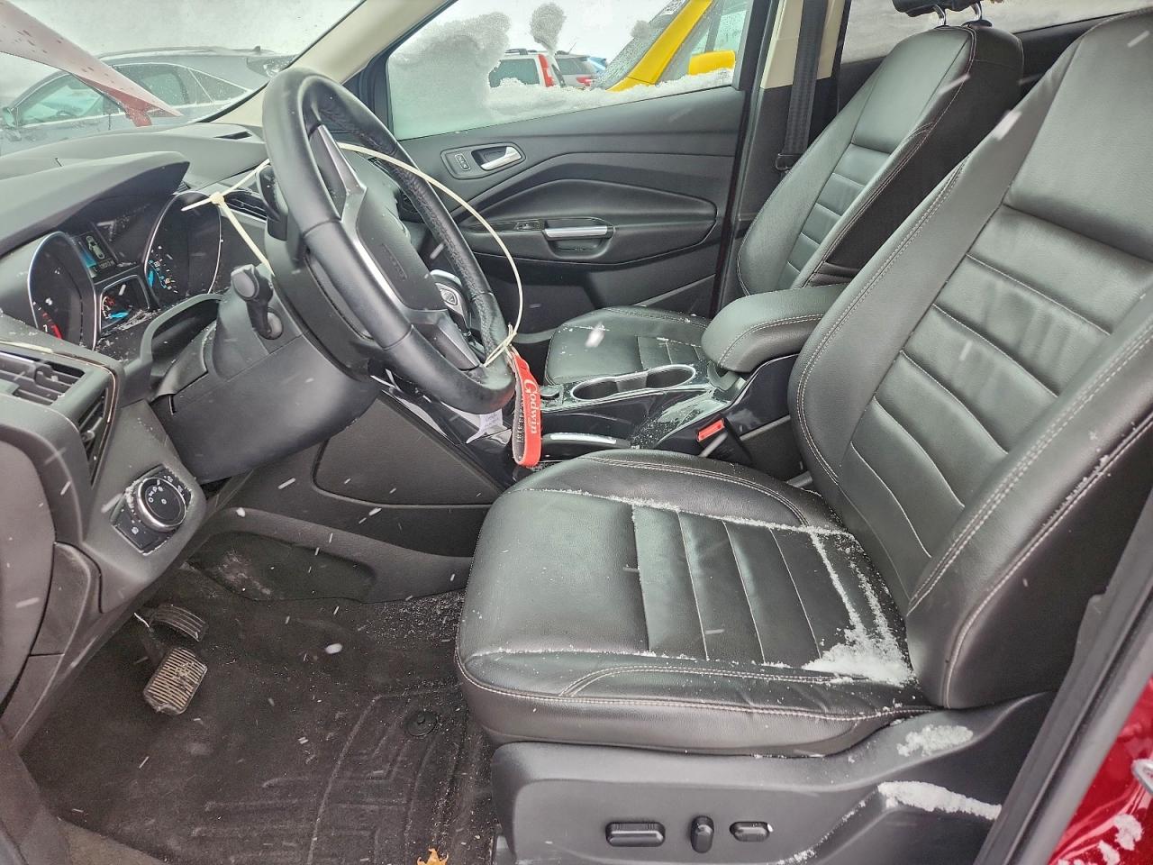 2014 Ford Escape Titanium Red vin: 1FMCU0J90EUB96693