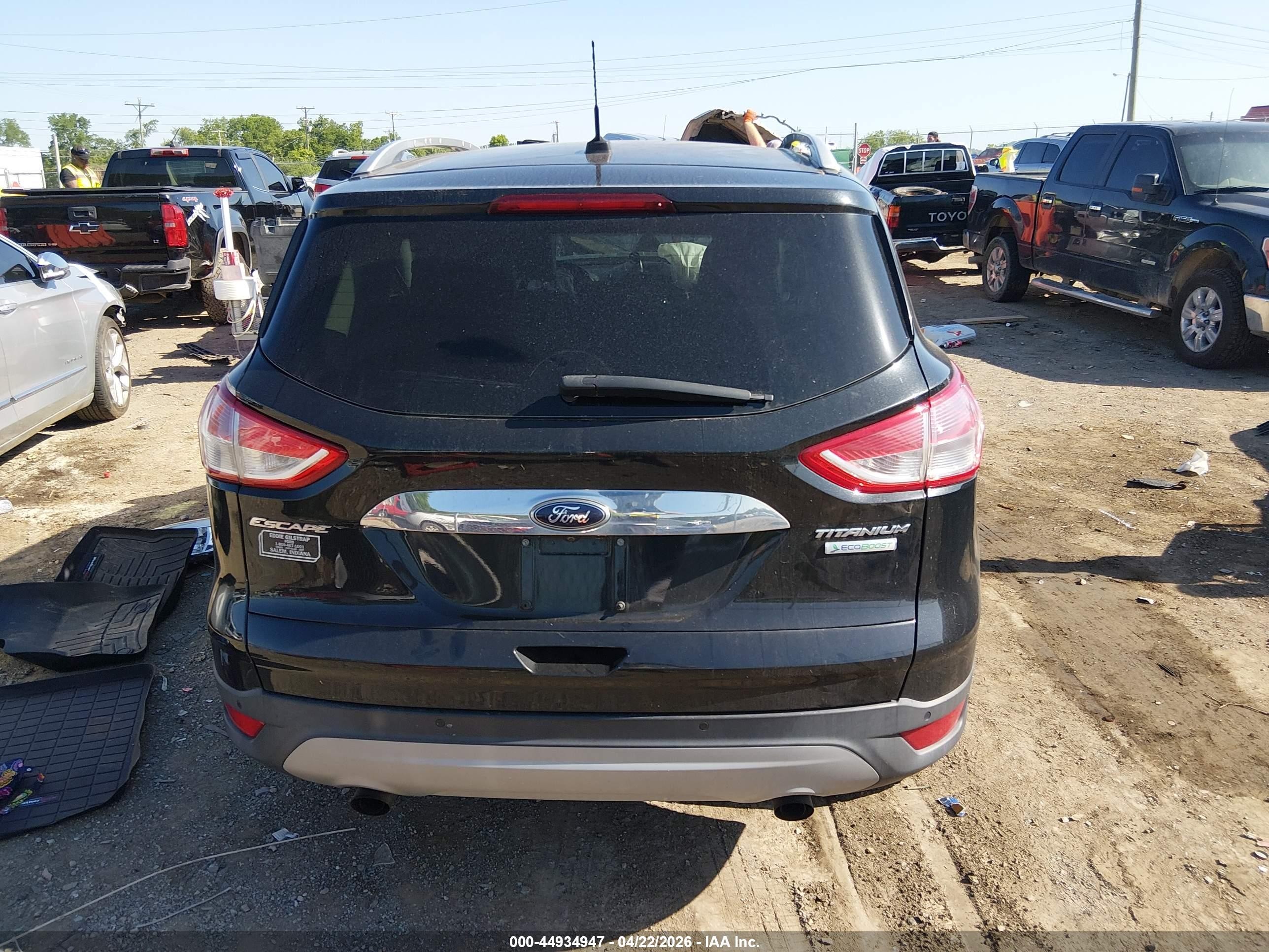 2014 Ford Escape Titanium Черный vin: 1FMCU0J90EUC18594