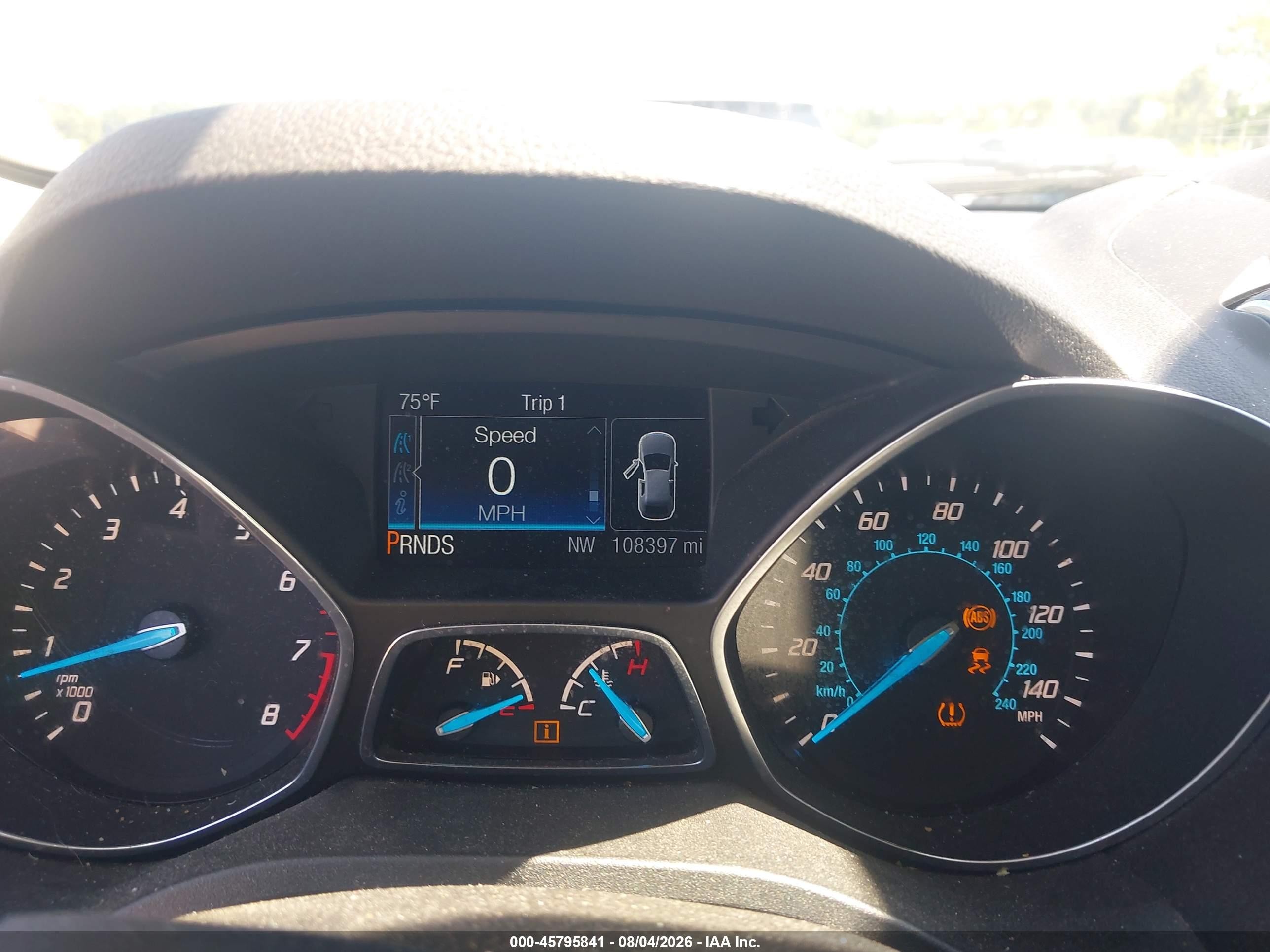2014 Ford Escape Titanium Серый vin: 1FMCU0J90EUD30571