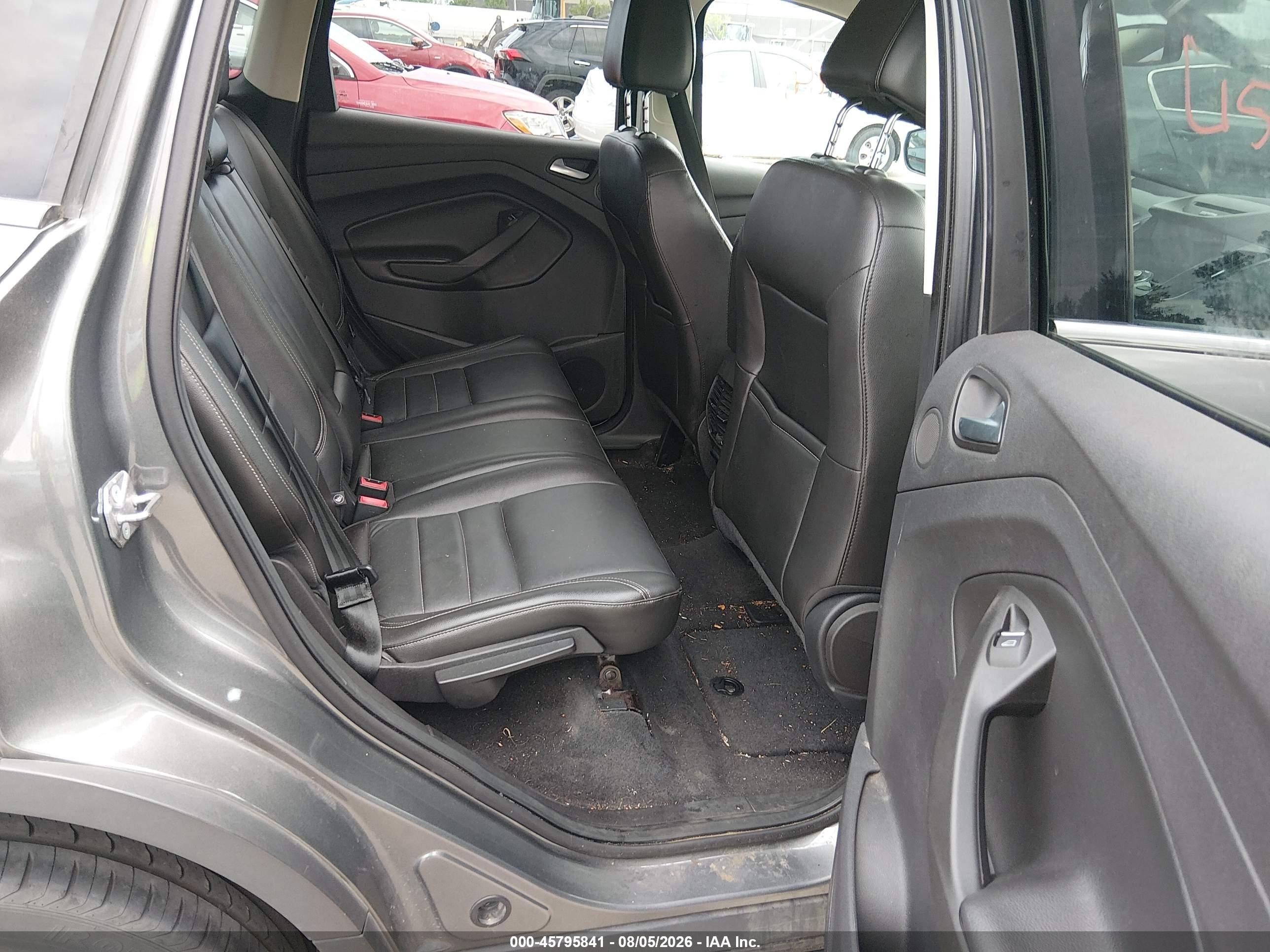2014 Ford Escape Titanium Серый vin: 1FMCU0J90EUD30571