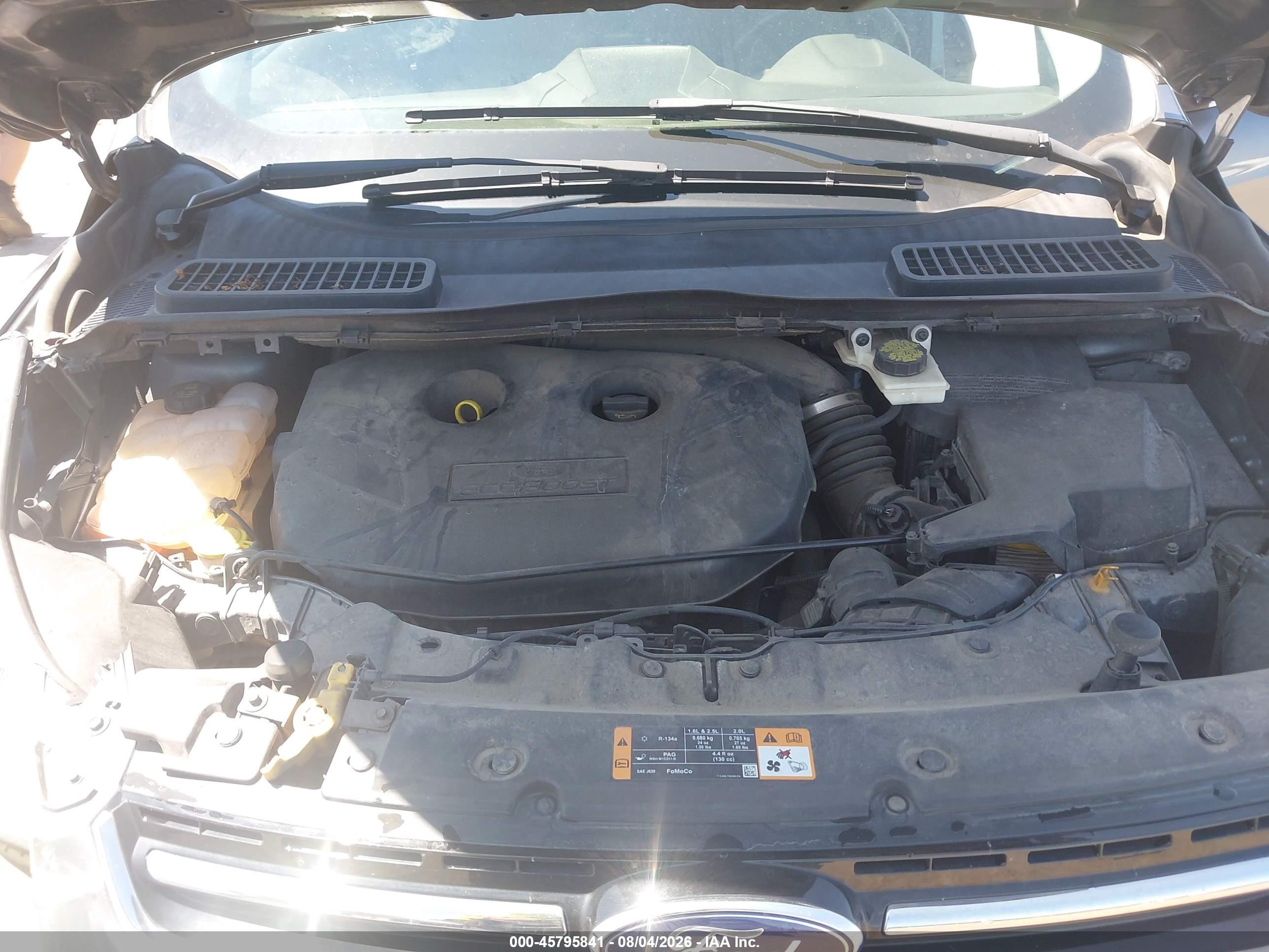 2014 Ford Escape Titanium Серый vin: 1FMCU0J90EUD30571