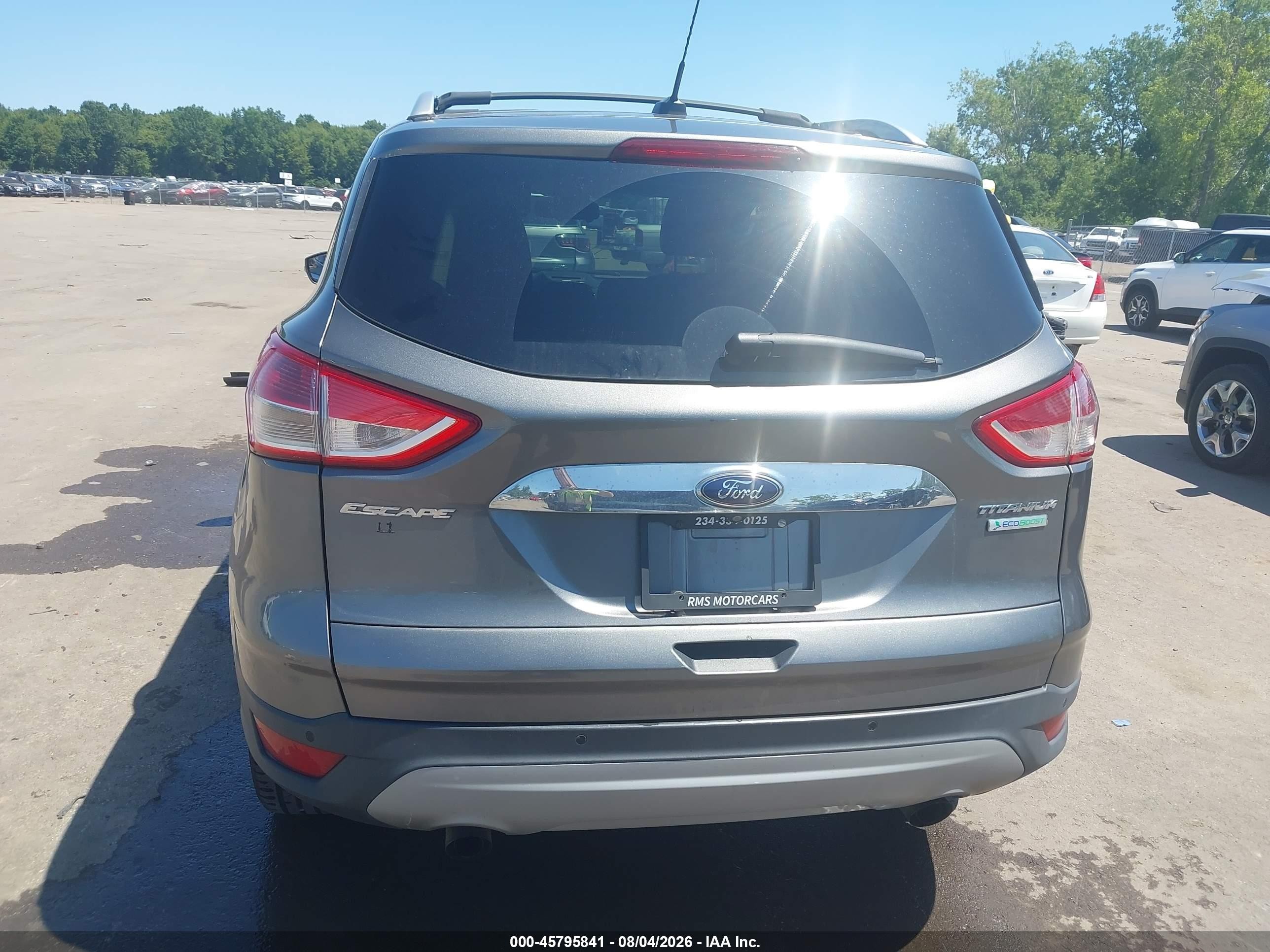 2014 Ford Escape Titanium Серый vin: 1FMCU0J90EUD30571