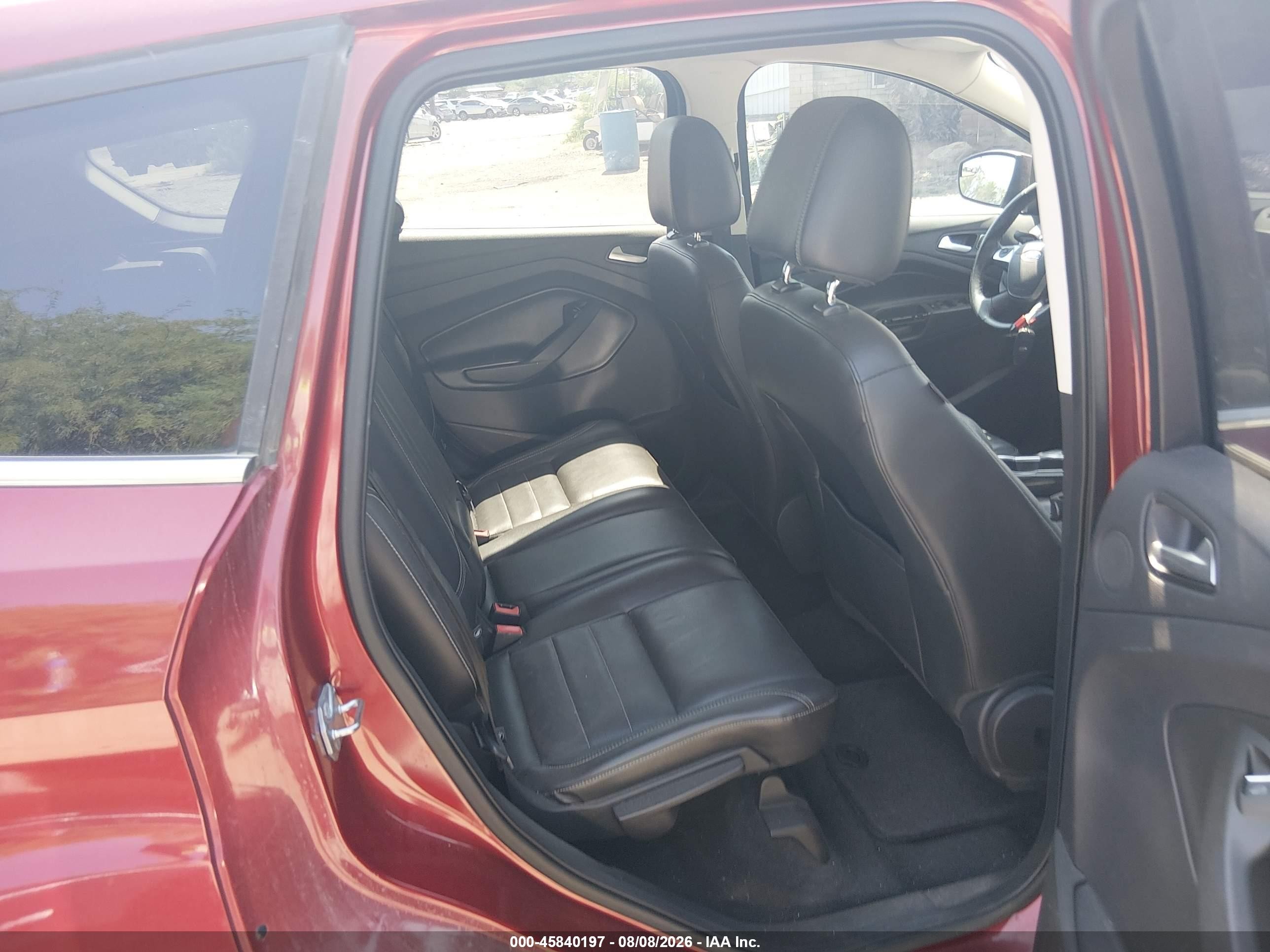 2014 Ford Escape Titanium Red vin: 1FMCU0J90EUD71931
