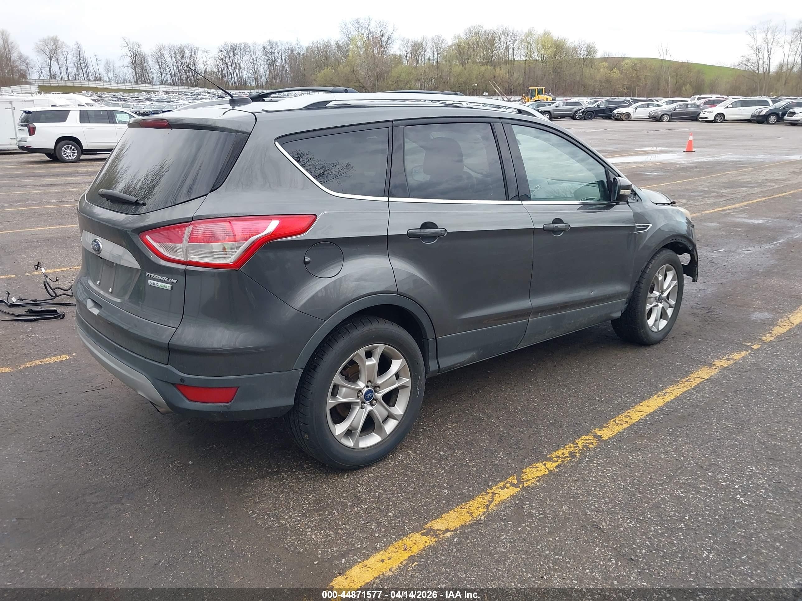 2015 Ford Escape Titanium Gray vin: 1FMCU0J90FUA59464